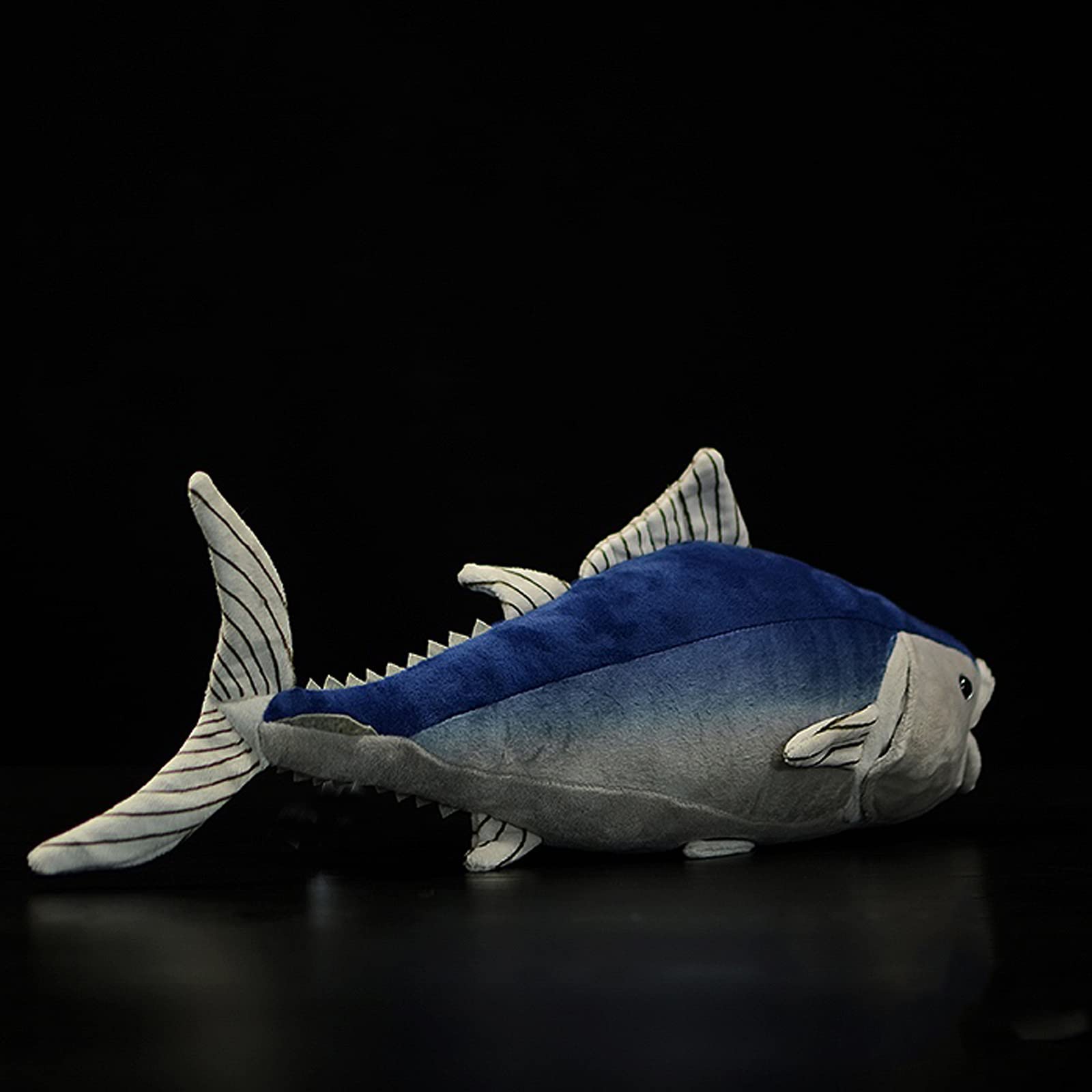 16inch Realistic Bluefin Tuna Stuffed Animal Plush Toy - Lifelike Ocean Fish Plushie, Ultra Soft Stuffed Doll for Kids, Perfect Gift for Children & Marine Life Enthusiasts | Great for Bedtime Cuddles, Ocean-Themed Decor, and Educational Play