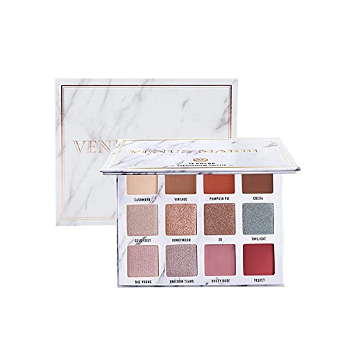 12 Colors Matte & Glitter Eyeshadow Palette - Beauty Glazed Shimmer Powder Makeup for Day & Night Looks (Gray Style) | Perfect for Parties, Weddings & Everyday Glam
