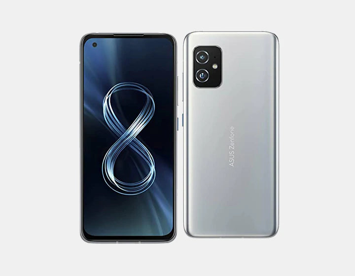 ASUS ZenFone 8 ZS590KS 5G Smartphone | 256GB ROM 12GB RAM | GSM Unlocked | Silver | Flagship Performance for Gaming & Photography | Perfect for Travel & Business Use