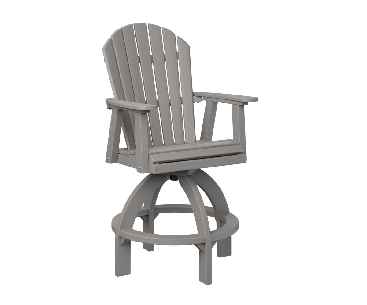 Berlin Gardens Comfo Back Swivel Bar Chair - Adjustable Height Counter Stool for Kitchen Island, Breakfast Nook & Home Bar - Comfortable Swivel Seat with Back Support