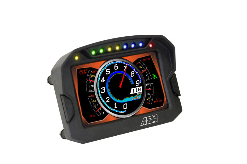 AEM CD 5L Carbon Fiber Digital Dash Display - High Performance Racing Gauge for Track & Street Cars (Perfect for Drag Racing, Road Courses & Daily Driving)