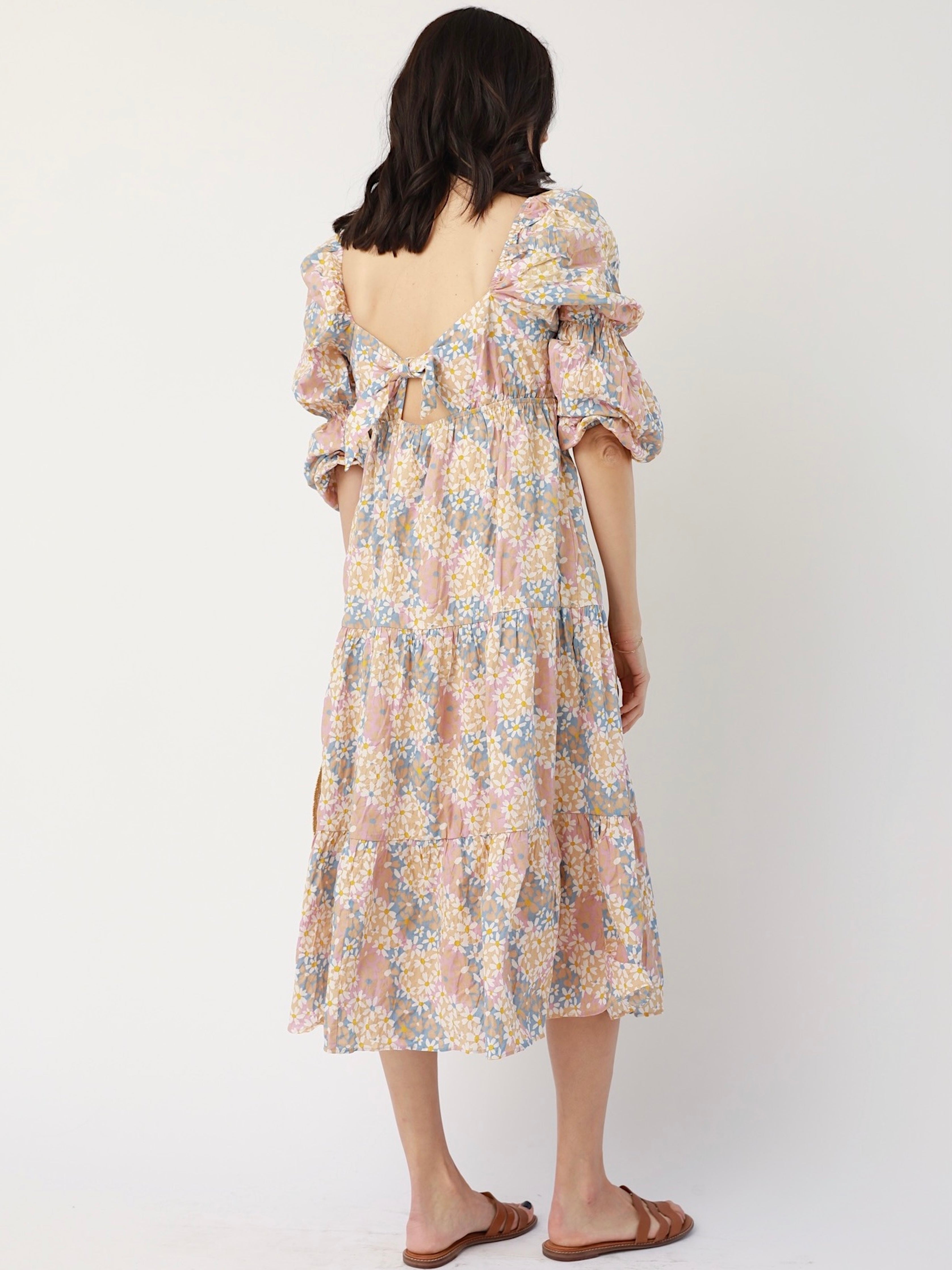 Gerber Daisy Maxi Dress - Floral Print Summer Dress for Women | Perfect for Beach Vacations, Garden Parties & Casual Outings