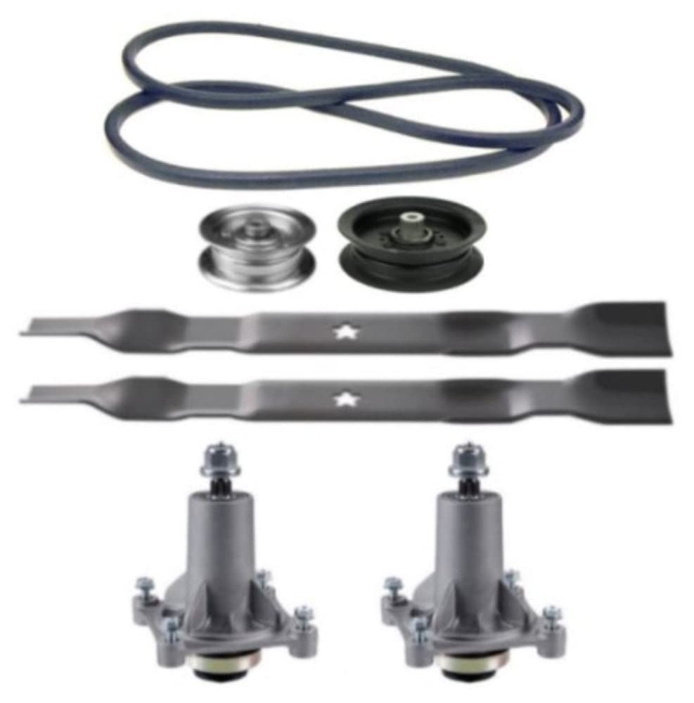 PoulanPro XT195H42LT 42-Inch Lawn Tractor Mower Deck Rebuild Kit - Includes Spindles, Blades & Belt for Smooth Lawn Maintenance | Perfect for Homeowners & Landscapers