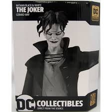 Batman: Black & White The Joker (Gerard Way) Limited Edition Collectible Statue - DC Comics Superhero Villain Figure for Display & Gifts
