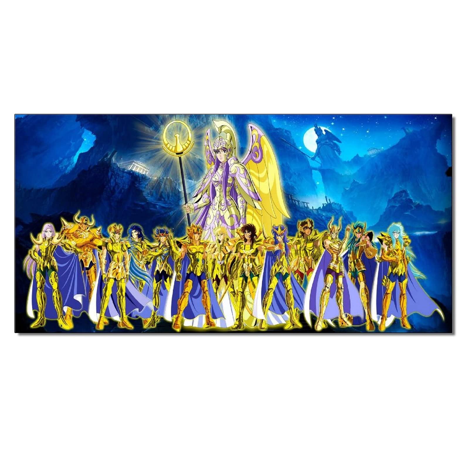 40x80cm Anime Wall Poster - Saint Seiya Santuario Theme for Living Room & Bedroom Decor | Perfect Gift for Kids & Anime Fans | Ideal for Home, Office & Game Room