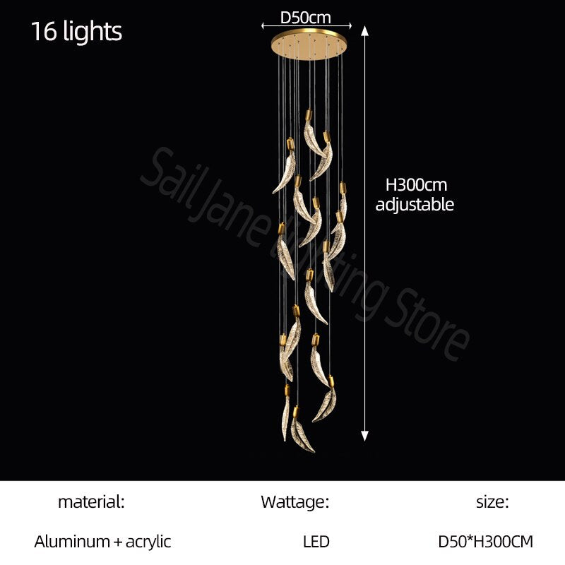 Exquisite Crystal Feather Chandelier - Elegant Lighting Fixture for Dining Room, Bedroom, or Luxury Home Décor