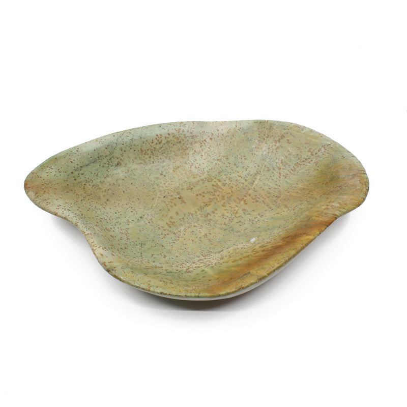 Handcrafted Pounamu Free Form Bowl Sculpture - Unique Maori Greenstone Art Piece by Ric Moor | Perfect for Home Decor, Meditation Space & Spiritual Gifting
