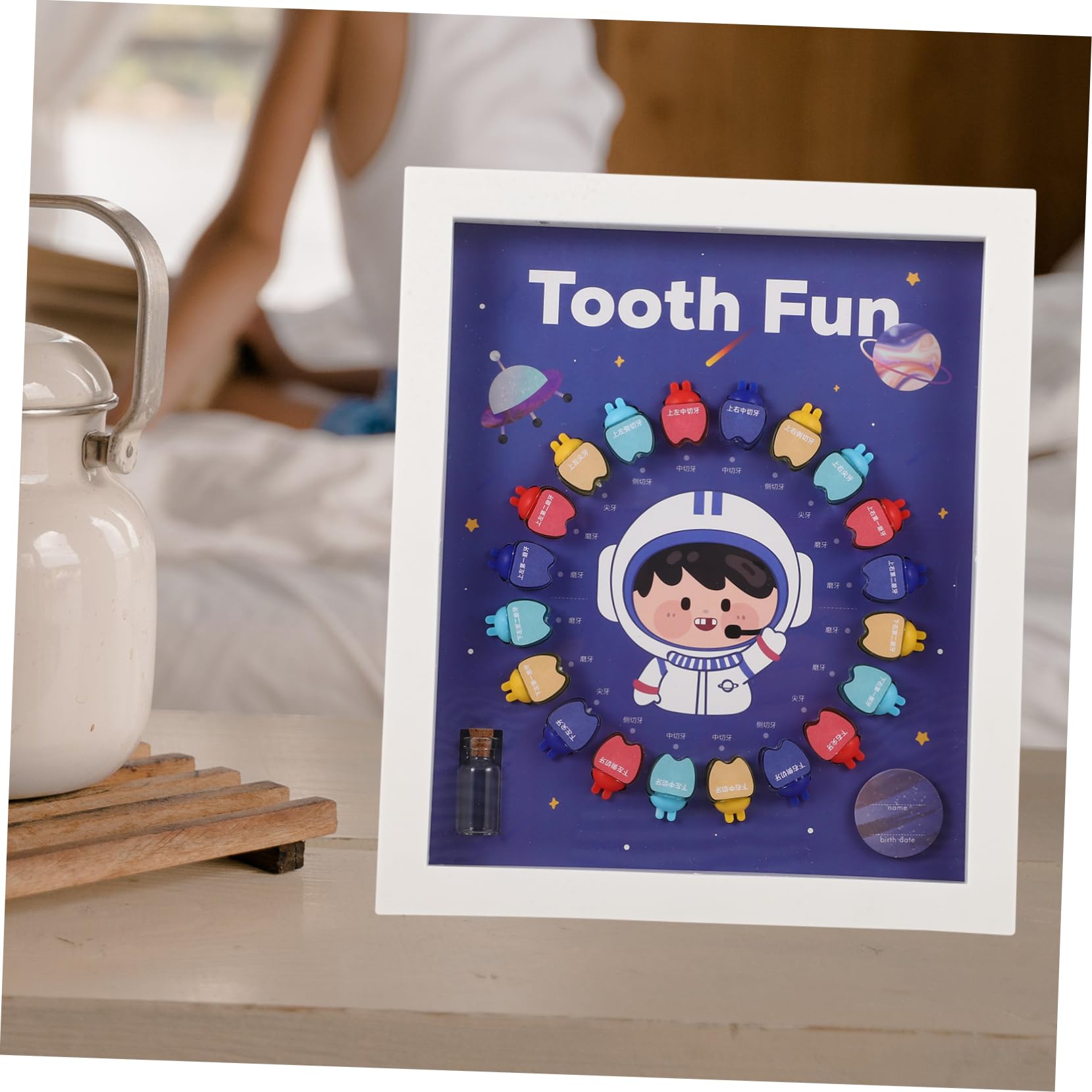 Totority Kids Tooth Storage Box - Durable Plastic Tooth Holder & Organizer for Baby Teeth Keepsake - Perfect for First Lost Tooth, Tooth Fairy Gifts, and Childhood Memorabilia