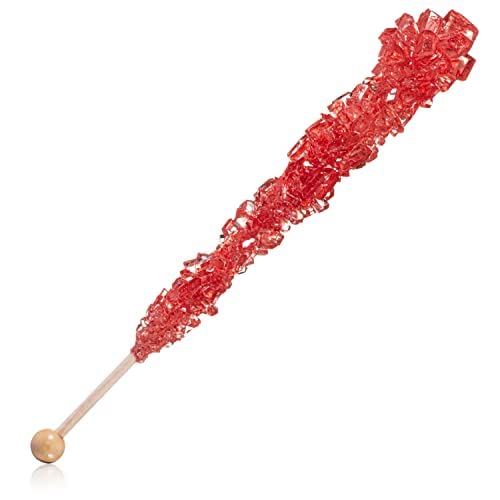 Valentine's Day Rock Candy Sticks - 10 Count Sweet Treats for Gifts, Parties & Romantic Celebrations | Perfect for Weddings, Anniversaries and Love-Themed Events