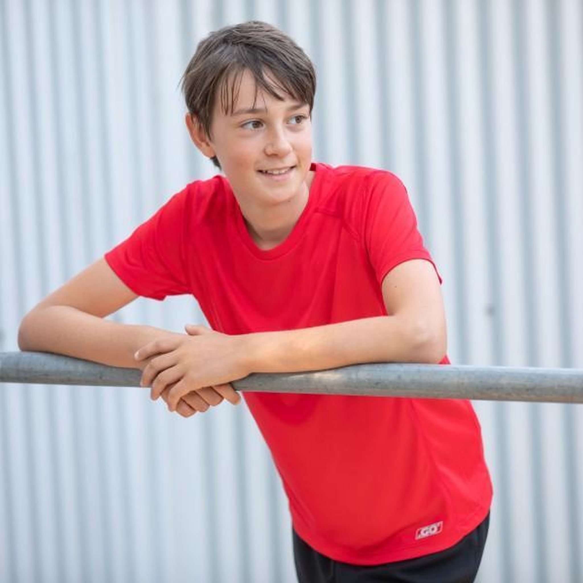 GO Sport Boys Tech Tee - Moisture Wicking Quick Dry Performance Shirt for Active Kids | Athletic Play, School Sports & Outdoor Adventures