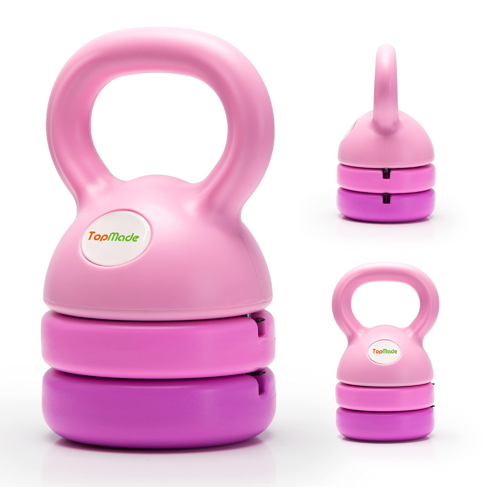 Adjustable Cast Iron Kettlebell Set - 5lb, 8lb, 9lb, 12lb Free Weights for Home Gym - Strength Training & Core Workouts - Perfect for Men & Women Fitness Enthusiasts - Ideal for CrossFit, HIIT, and Functional Training