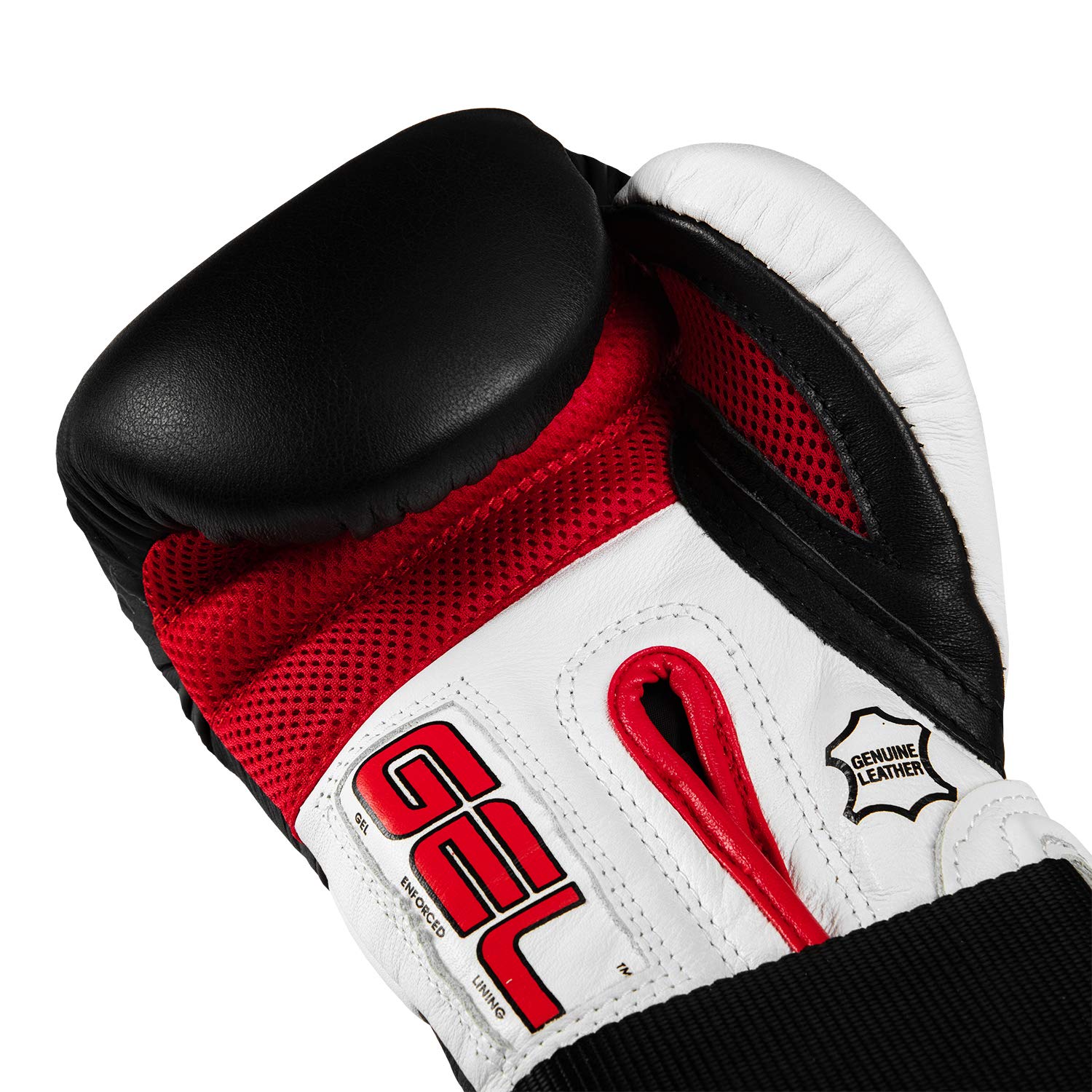 Title Boxing Gel Suspense Training Gloves 14 oz - Black & White for Heavy Bag Workouts, MMA, Kickboxing & Fitness Training