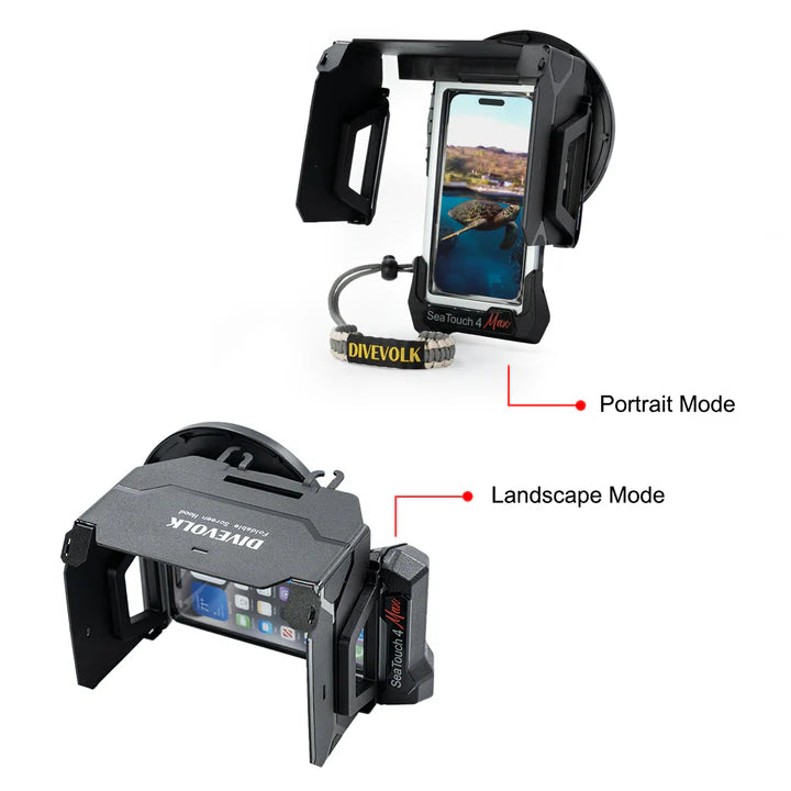 Divevolk SeaTouch 4 Max & 4 Max Plus Waterproof Touchscreen Underwater Housing for Scuba Diving, Snorkeling & Underwater Photography
