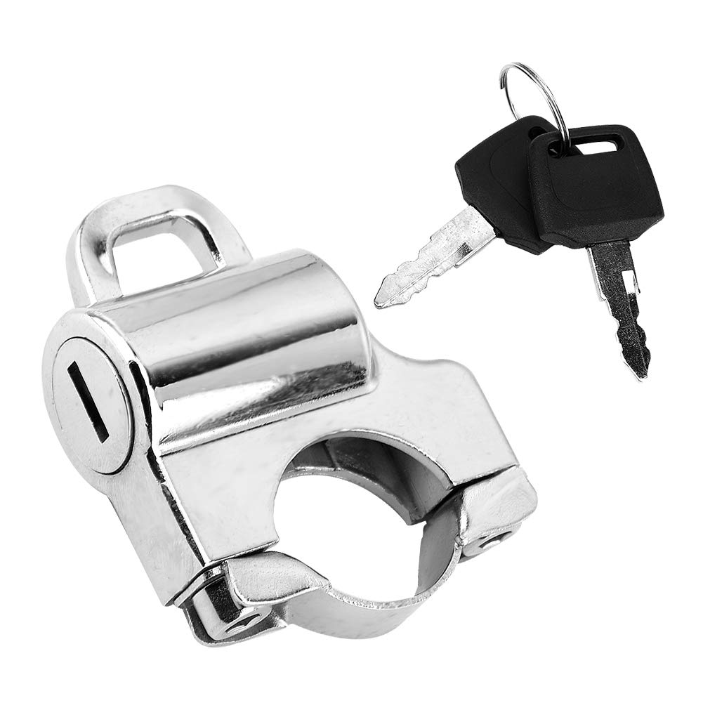 Universal 22mm Motorcycle Helmet Lock - Anti-Theft Security for ATV & Dirt Bike Riding