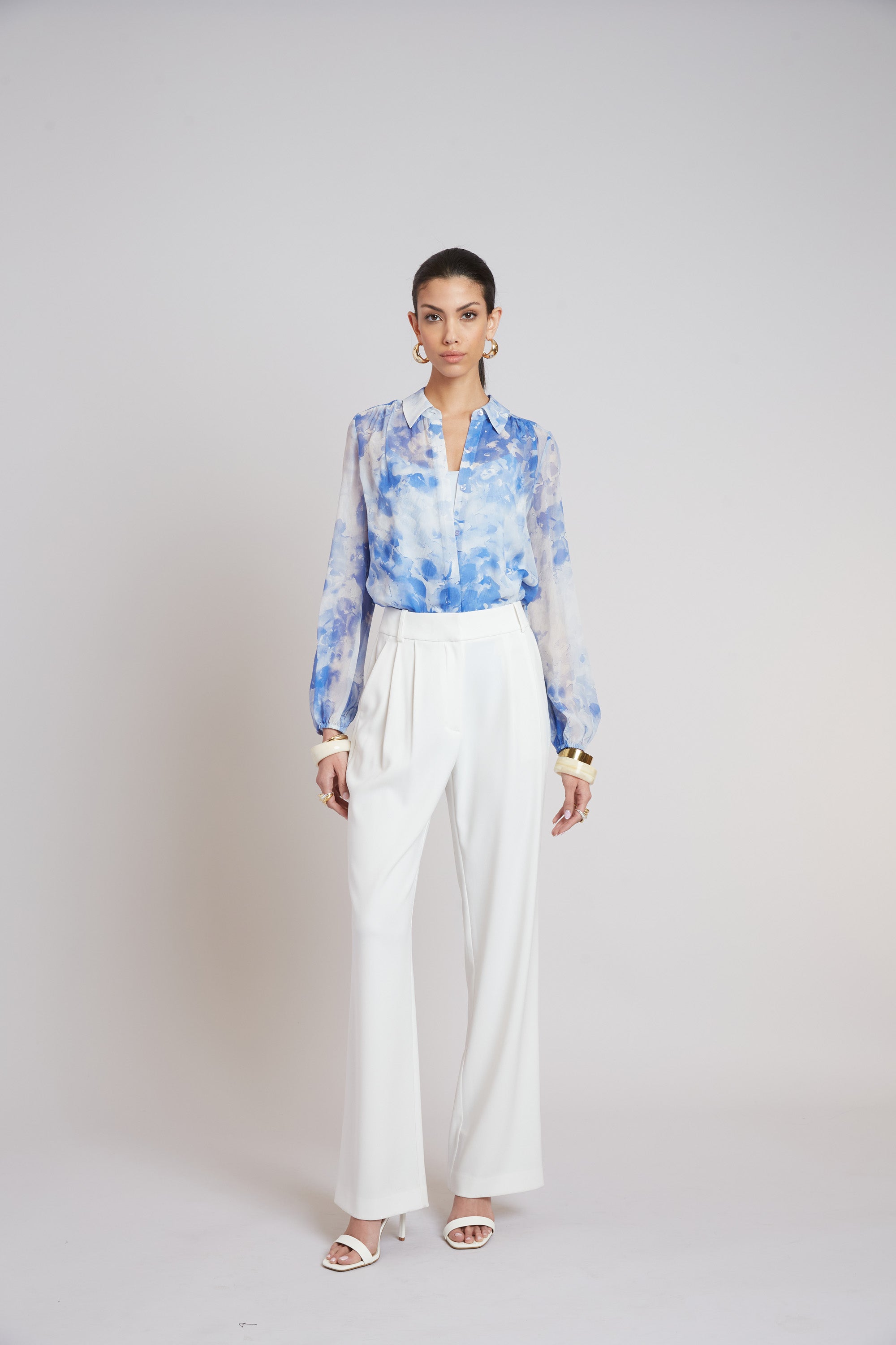 Premium Oceana Silk Shirt for Women - Luxury 100% Mulberry Silk Blouse with Button Down Collar - Perfect for Office Wear, Business Meetings & Special Occasions