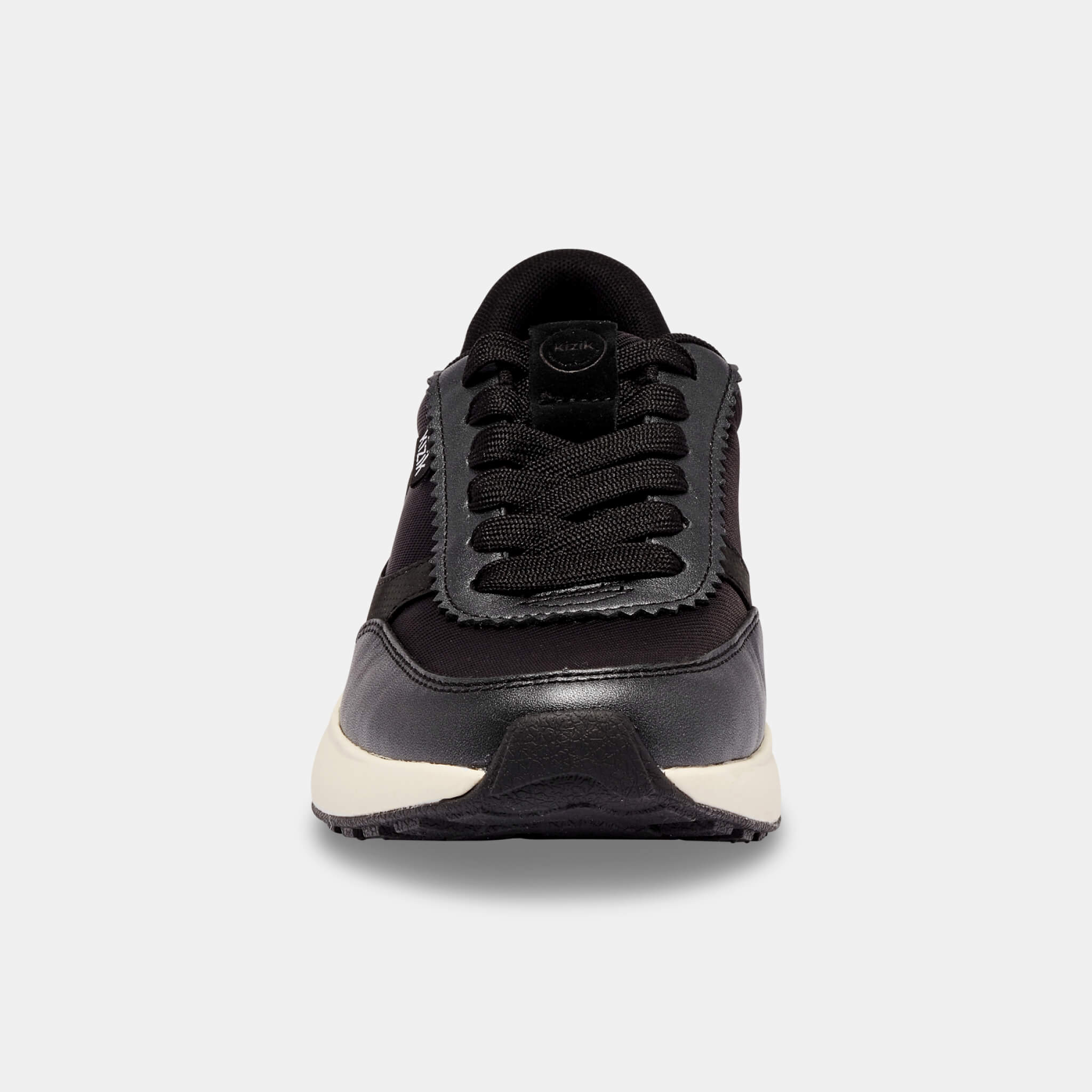 Women's Paris Black & Pristine Fashion Sneakers - Stylish & Comfortable for Walking, Travel & Casual Outfits