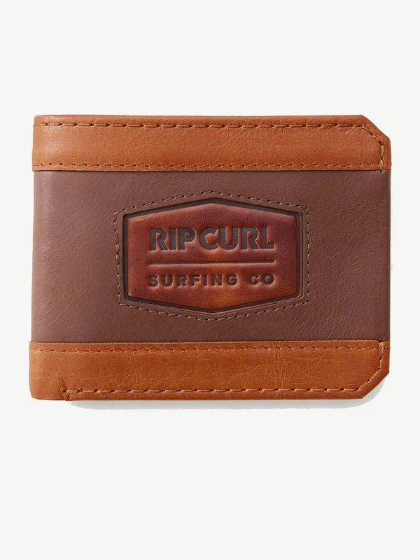 RipCurl RFID Leather Wallet for Men - Slim Bifold Wallet with Money Clip, Brown (Marron) - Perfect for Travel, Business & Everyday Use