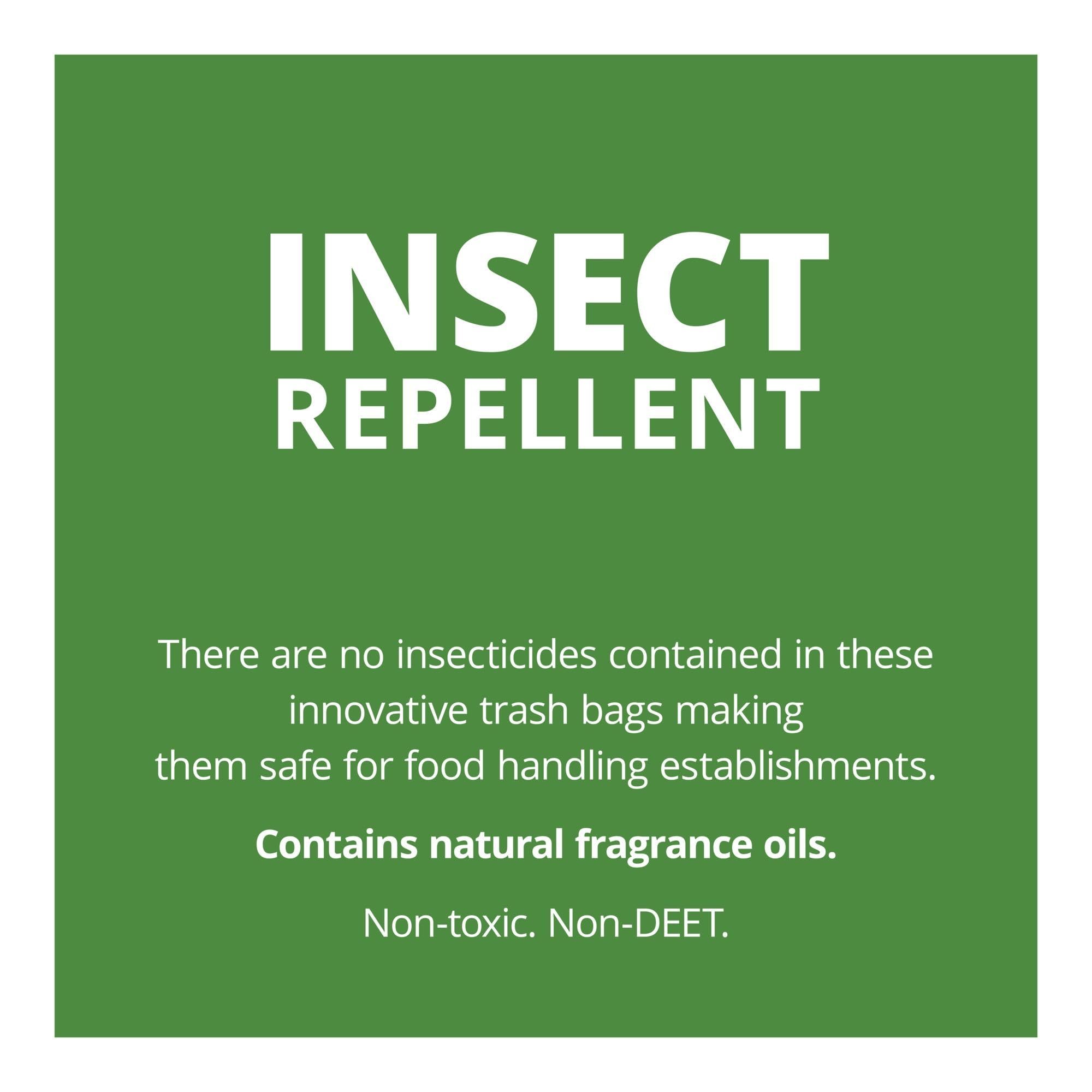 Eco-Friendly Insect Repellent Trash Bags - Odor Control & Pest Prevention (Various Sizes) for Outdoor, Camping & Home Use