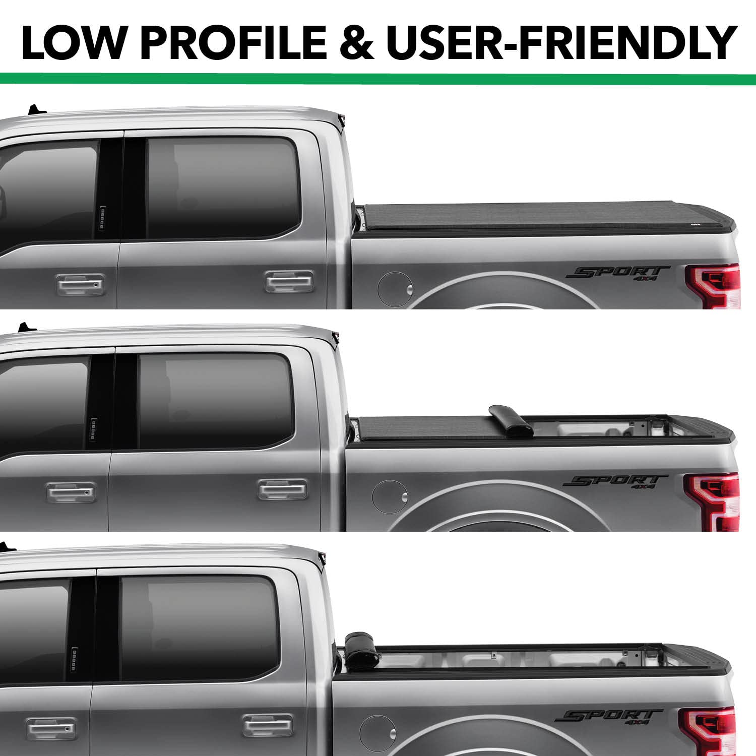 Gator ETX Soft Roll Up Truck Bed Tonneau Cover | 53106 | Fits 2007-2013 Chevy/GMC Silverado/Sierra 5'9