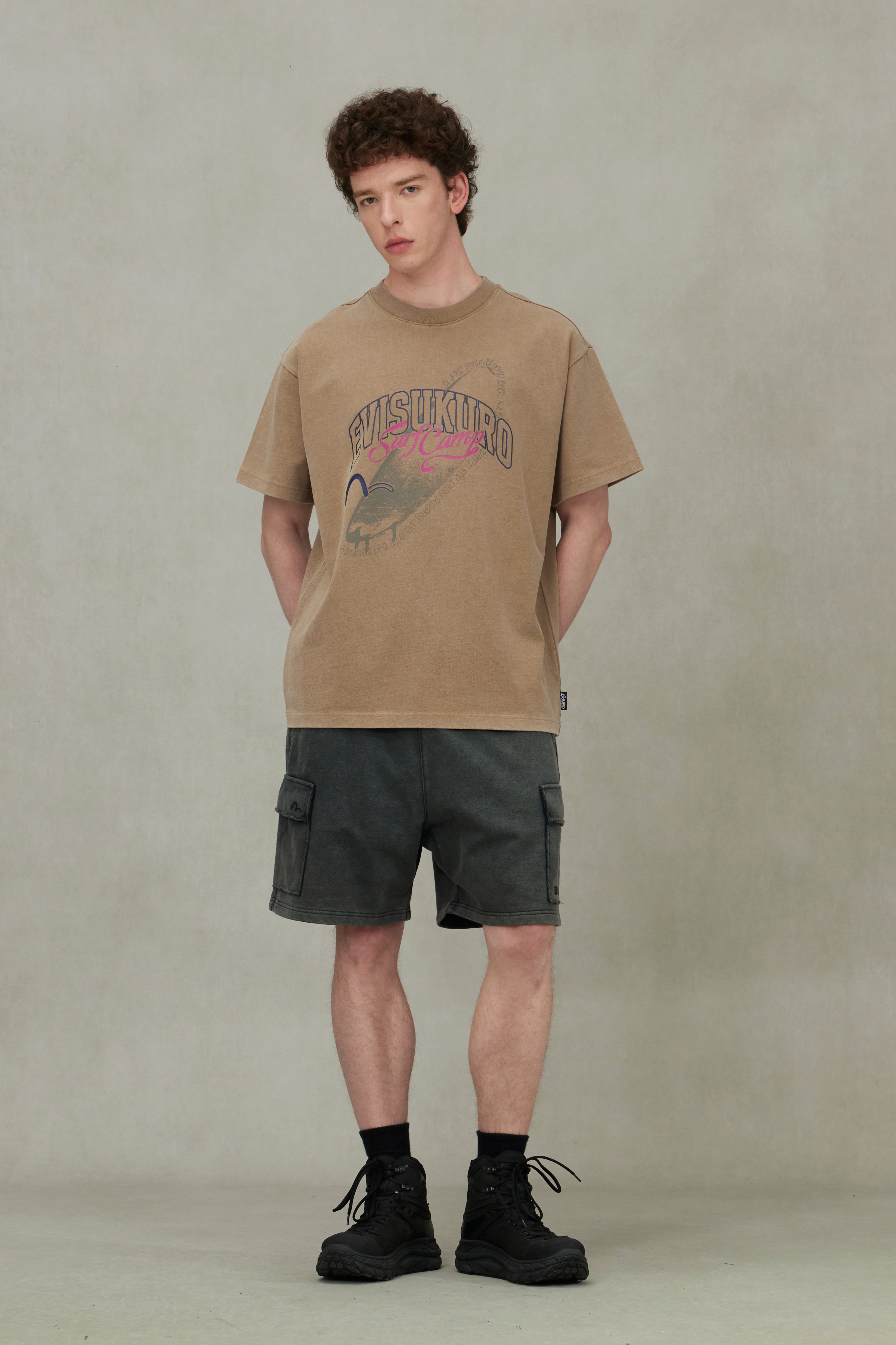 Surf Camp Print Relaxed Fit T-Shirt for Men - Comfortable & Stylish Beachwear for Surfing, Travel & Casual Outfits