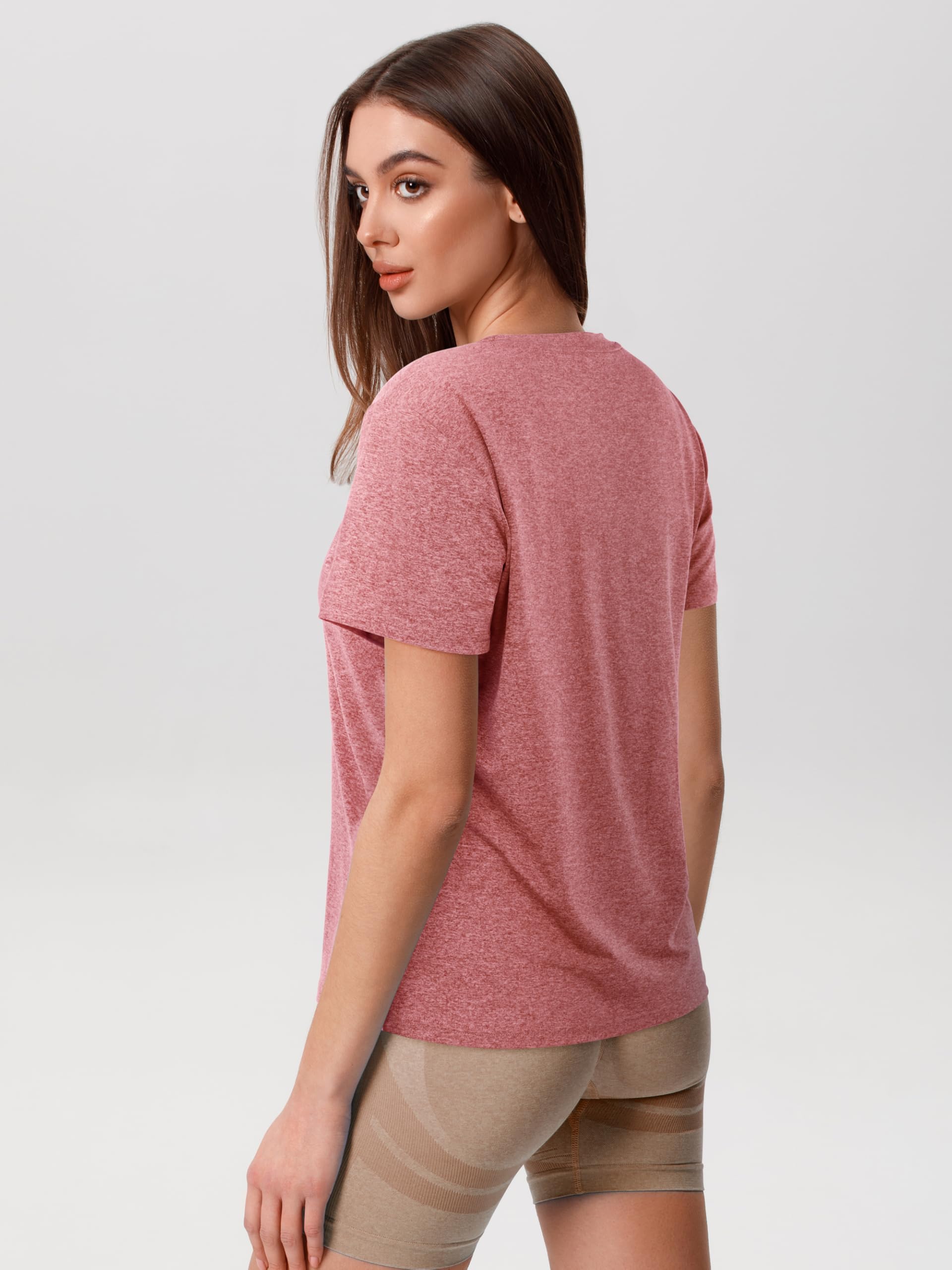 URATOT Women's Short Sleeve Moisture Wicking Athletic T-Shirt - Breathable Quick Dry Workout Top for Gym, Running & Yoga - Lightweight Summer Fitness Shirt for Active Women