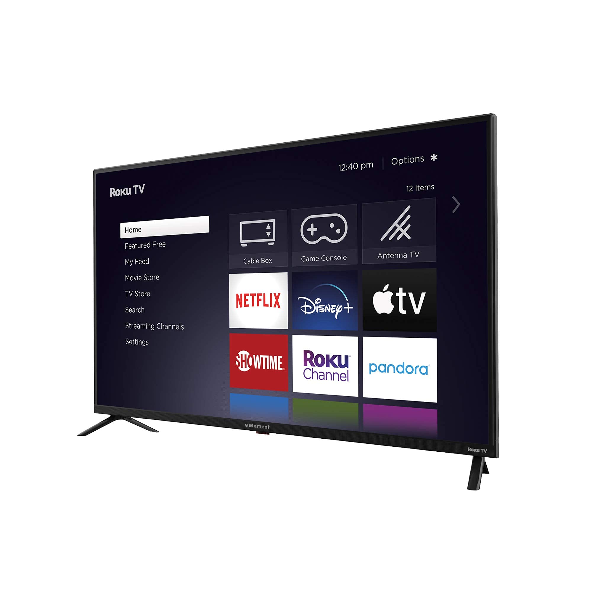 Element Electronics E4AA43R-G 43 Inch 4K UHD Smart LED TV with Roku Streaming - Certified Refurbished for Home Theater & Gaming Entertainment