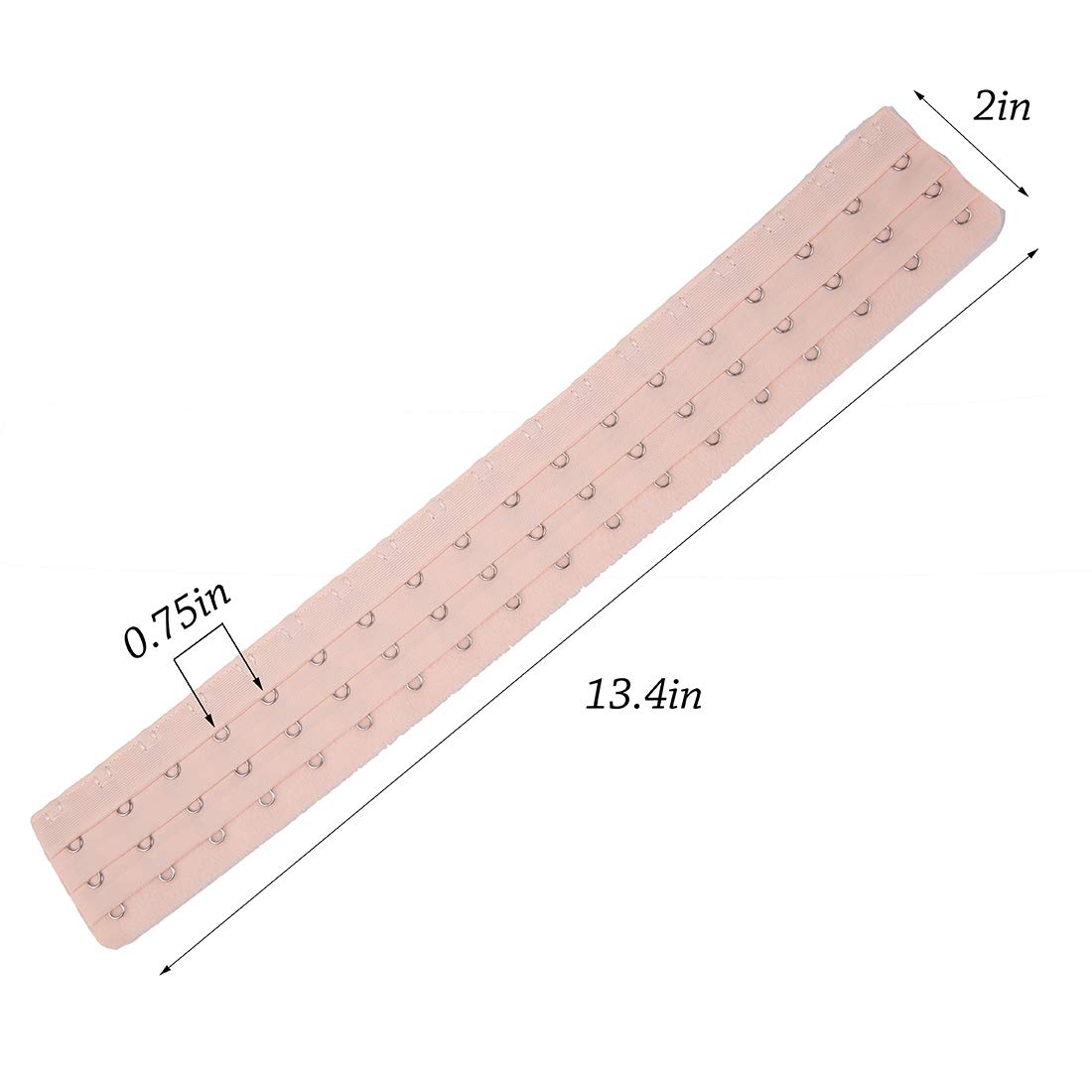 Corset Extender with 18 Hooks - Longline Bra Back Extender Set of 2 Pieces - Perfect for Tight Bras, Corsets & Lingerie Comfort