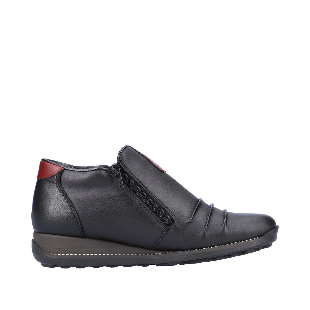 Rieker 44266 Black Women's Comfortable Casual Shoes - Perfect for Walking, Office & Everyday Wear