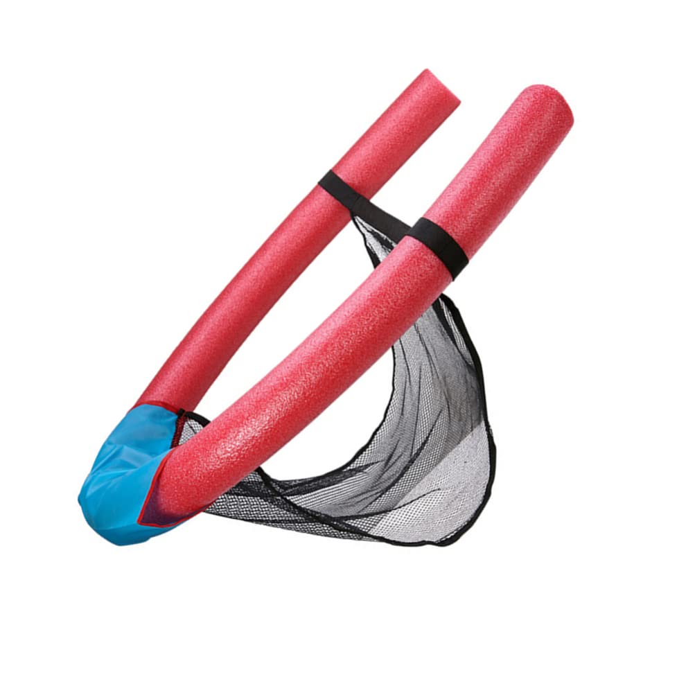 DOITOOL Red Mesh Pool Float Chair - Floating Pool Noodle Chair for Swimming, Relaxing & Lounging in Water - Comfortable Mesh Sling Design for Adults & Kids - Perfect for Pool Parties, Beach Days & Summer Relaxation