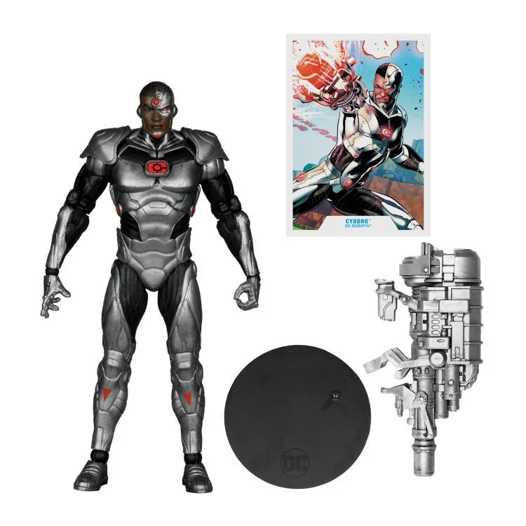 DC Multiverse Cyborg Action Figure - DC Rebirth Collectible by McFarlane Toys | Perfect for Superhero Displays, Comic Book Collections & DC Fans Gifts