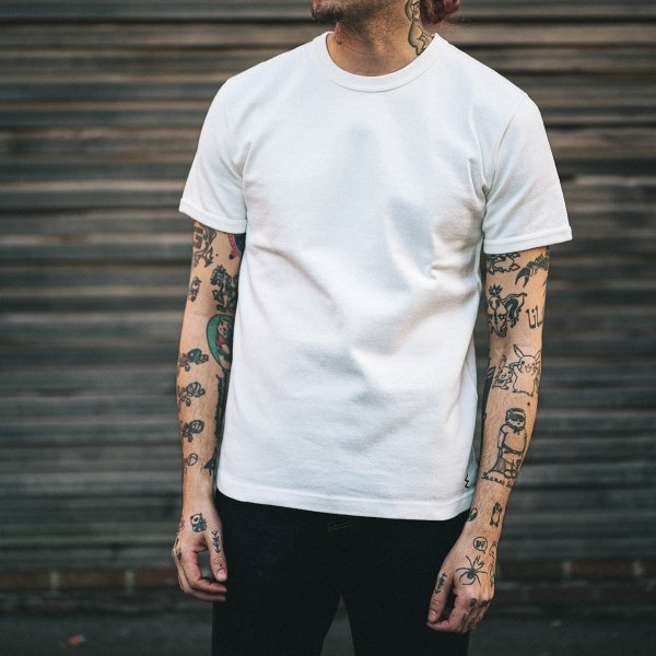 Iron Heart IHT 1600 11oz Heavyweight Cotton Crew Neck T-Shirt for Men - Premium White Tee for Casual Wear, Street Style & Everyday Comfort