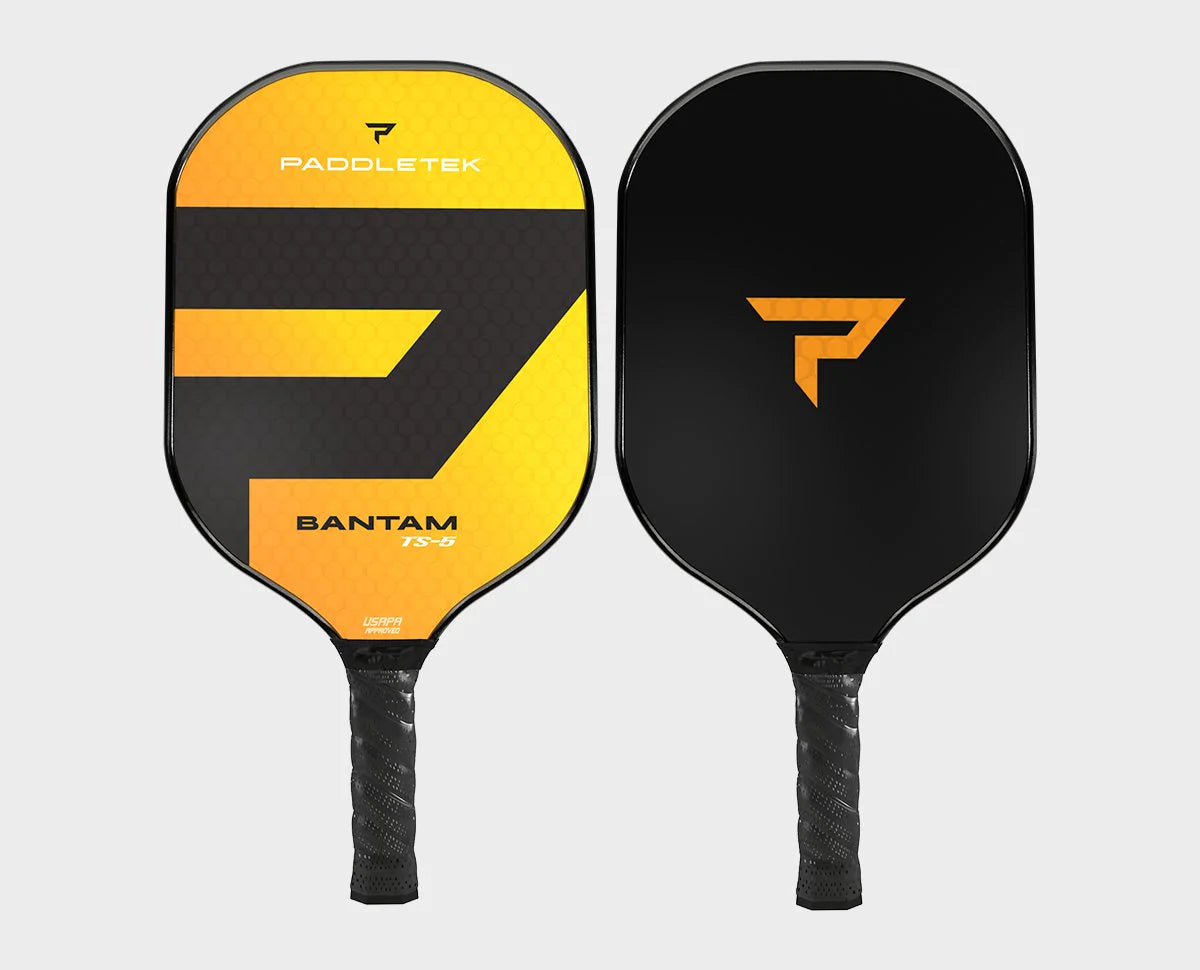 Paddletek Bantam TS5 Pickleball Paddle - Lightweight Carbon Fiber Paddle for All Skill Levels | Perfect for Tournaments & Recreational Play