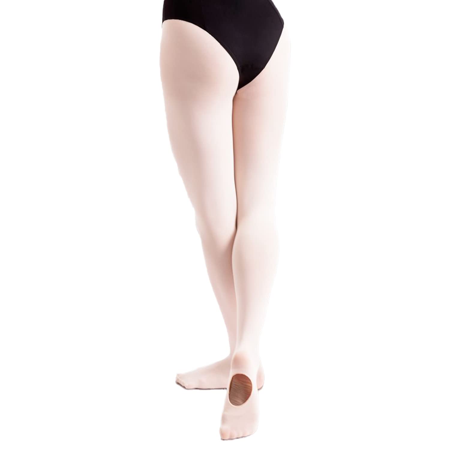 Women's & Girls' 60 Denier Convertible Dance Tights - Professional Ballet, Yoga, and Performance Wear for Dancers & Athletes