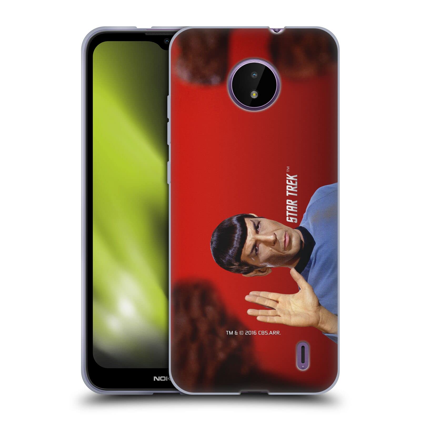 Star Trek Vulcan Salute Spock Soft Gel Case for Nokia C10/C20 - Officially Licensed Phone Cover by Head Case Designs | Perfect for Fans, Collectors & Daily Use