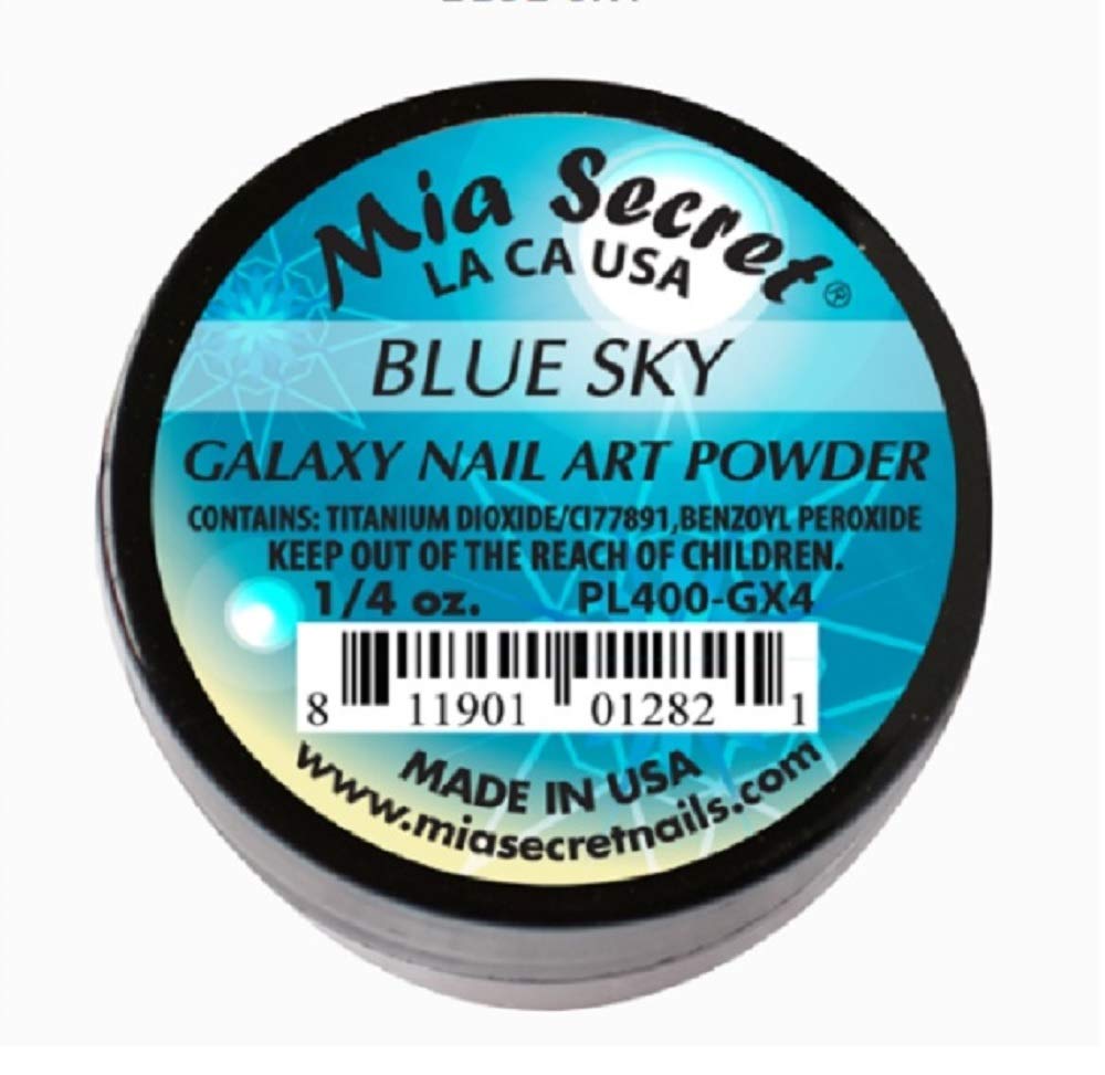 Mia Secret Professional Galaxy Collection Acrylic Powder 1/4 oz - Blue Sky Nail Art Powder for Acrylic Nails | Salon Quality & Long-Lasting | Perfect for Nail Extensions, Manicures & DIY Nail Designs