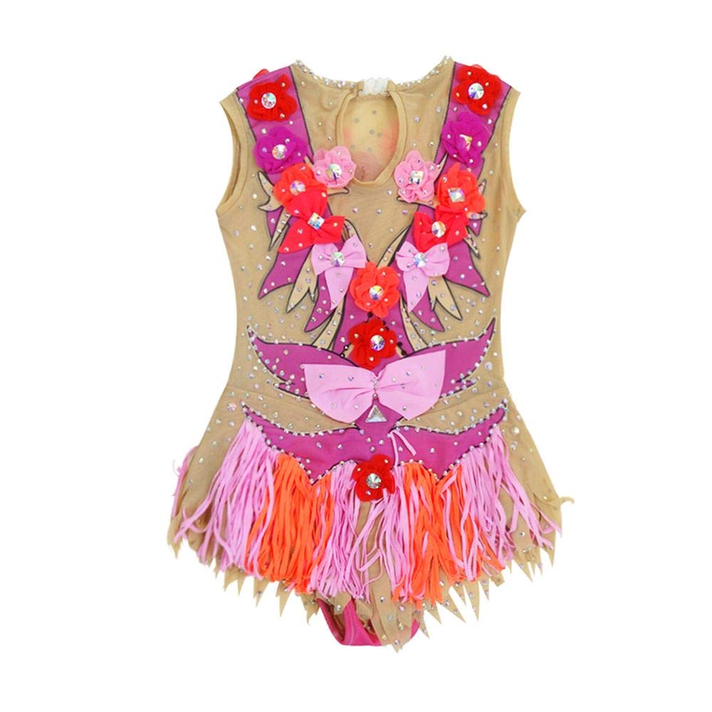 LIUHUO Women's Girls Rhythmic Gymnastics Leotard - Competition Dance Costume for Artistic Performance - Perfect for Kids Ballet, Gymnastics Shows & Dance Recitals