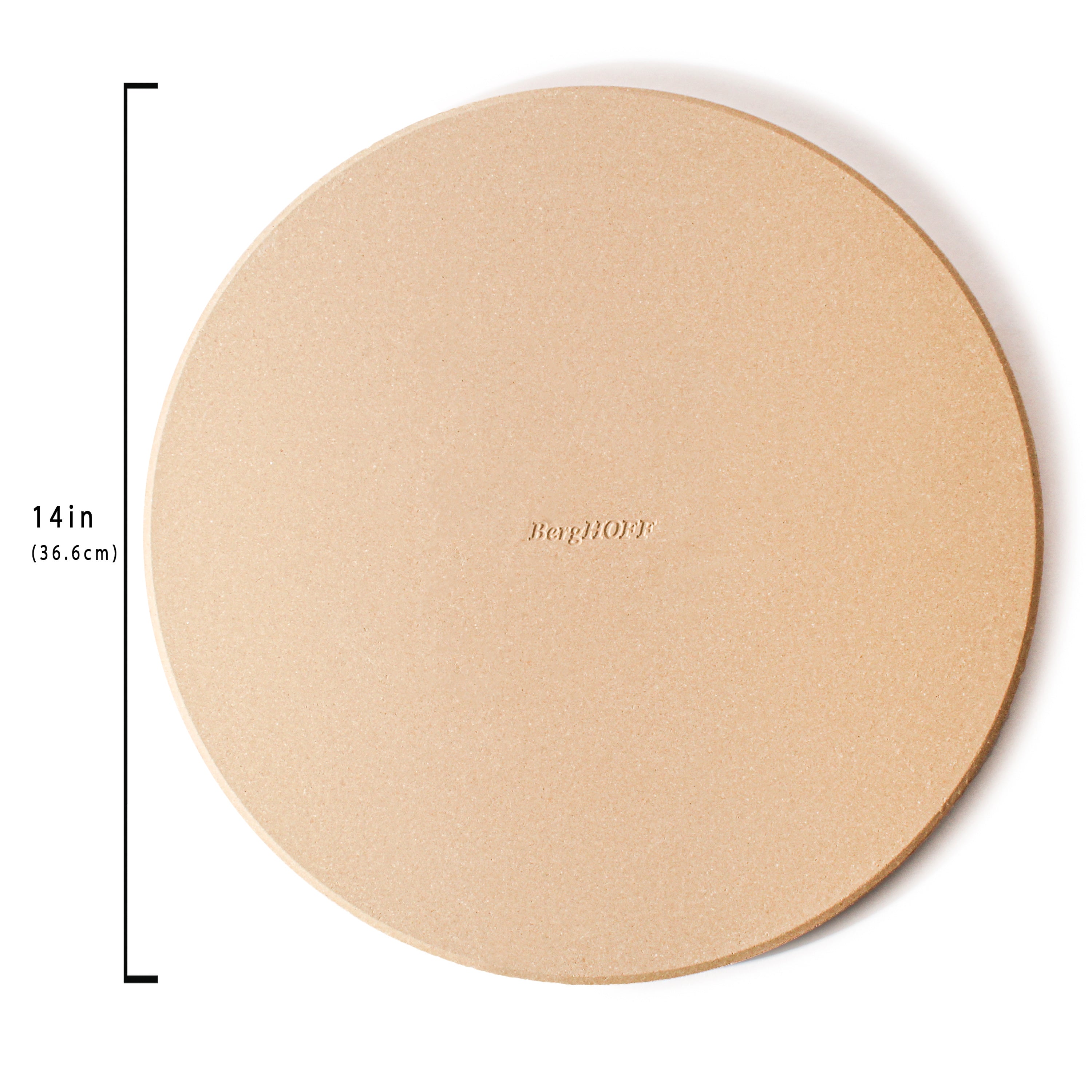BergHOFF Leo Balance 2-Piece Pizza Stone Set for Perfect Homemade Pizza - Ideal for Oven Baking, Grilling & Outdoor Cooking