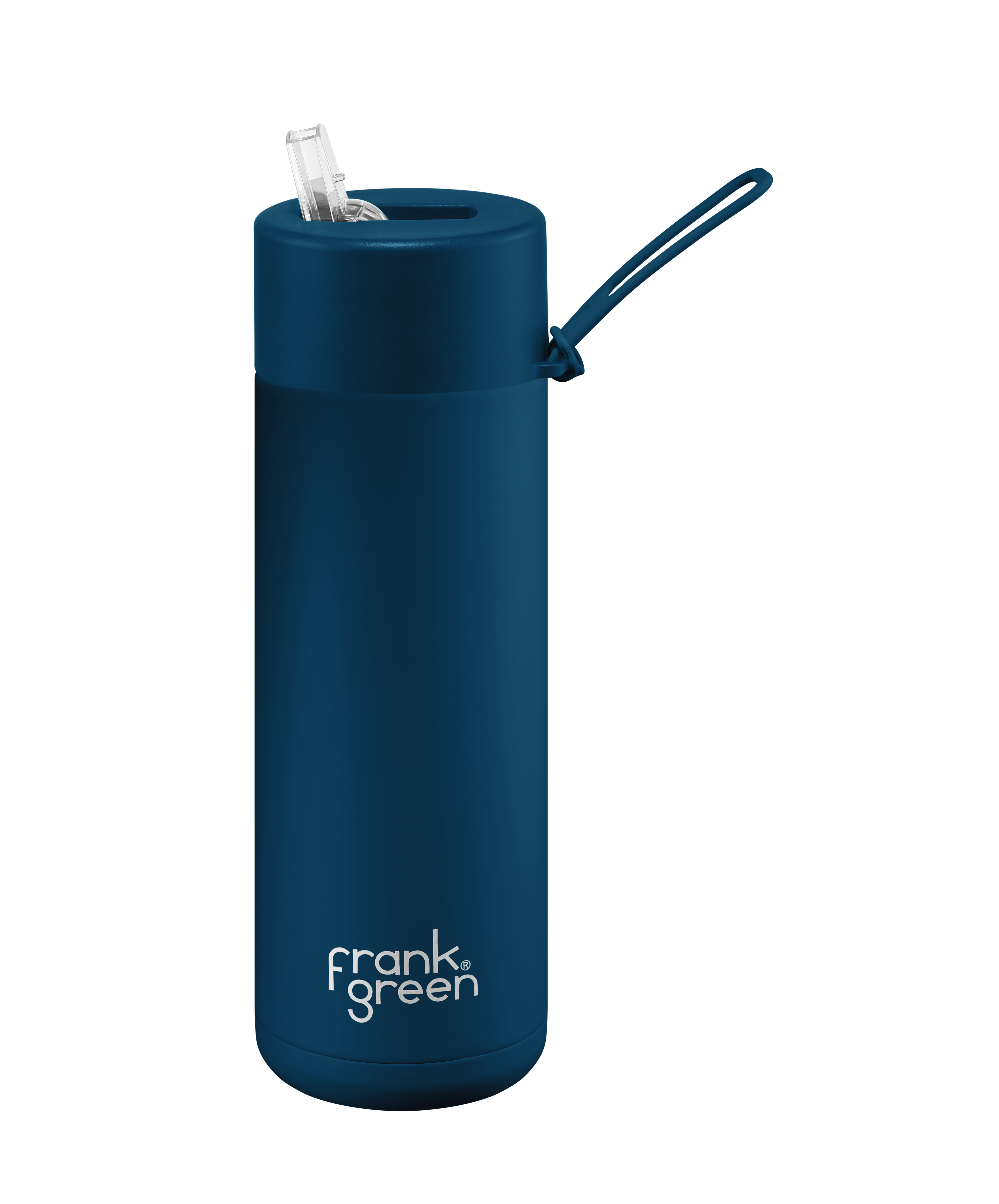 Frank Green 20oz (595ml) Ceramic Reusable Water Bottle with Straw Lid - Eco-Friendly, Leak-Proof & Insulated for Gym, Office & Outdoor Activities