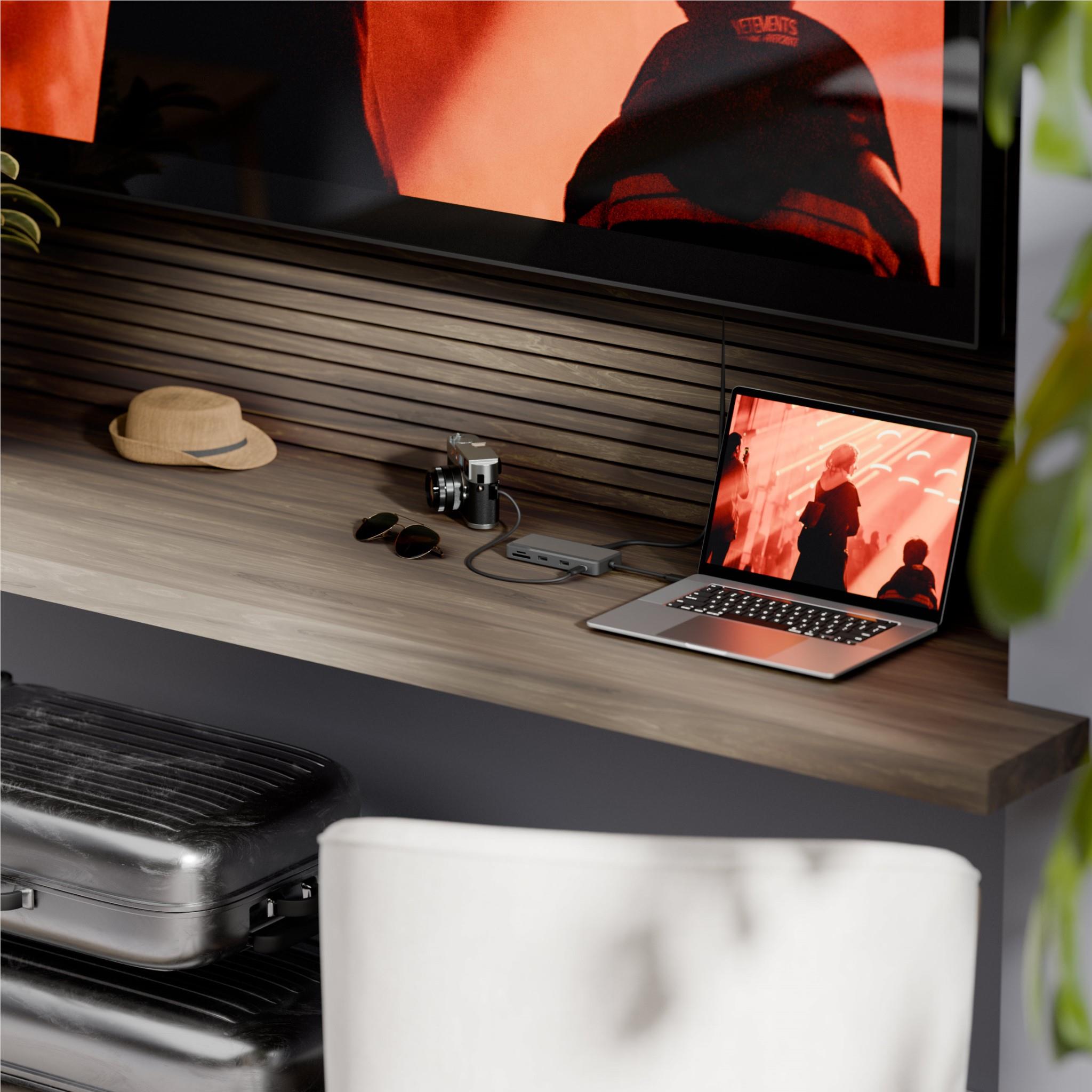 Alogic Fusion Pro AXIS USB C 8-in-1 Dual Display Docking Station for MacBook & Windows Laptops - 4K HDMI, Ethernet, USB Ports - Perfect for Home Office & Remote Work Setup