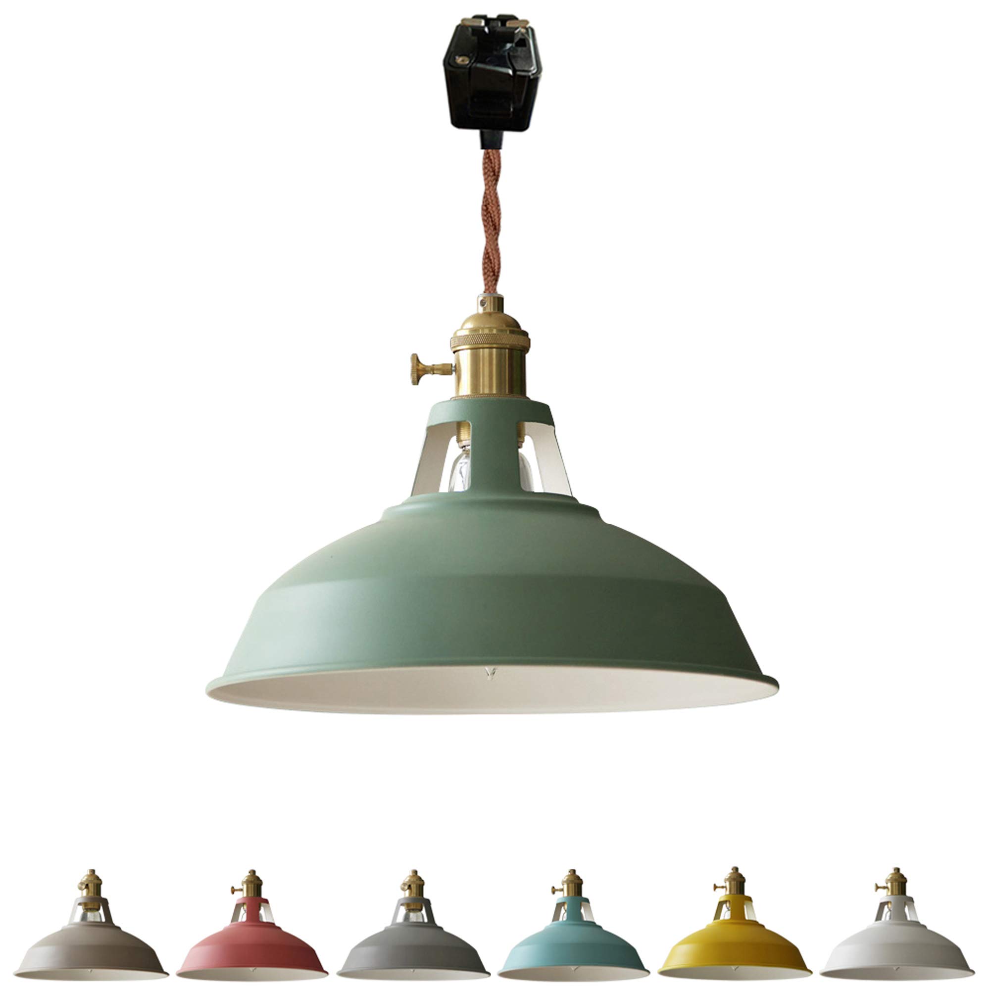 Juno Track Pendants Lighting - Vintage Iron Art Pendant Lights with Warm Green Finish | Customizable Track Lighting for Coffee Shops, Show Windows & Home Decor | Bulbs Not Included | Perfect for Commercial & Residential Spaces