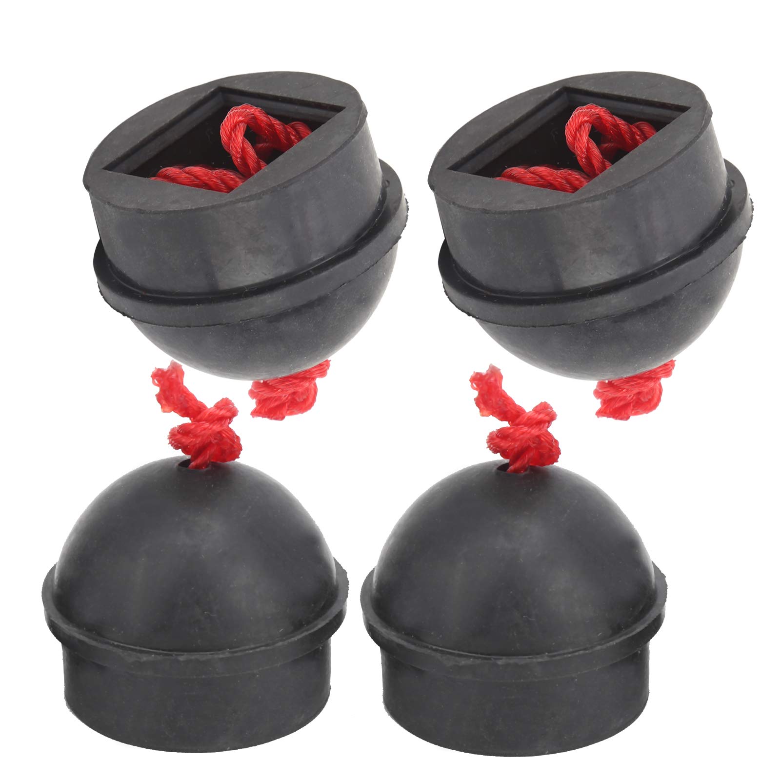 01 Premium Pool Chalk Holders with Cord - Billiard Cue Chalk Holder for Pool Table Accessories - Perfect Gift for Billiard Lovers (Black) - Ideal for Home Game Rooms, Bars & Pool Halls