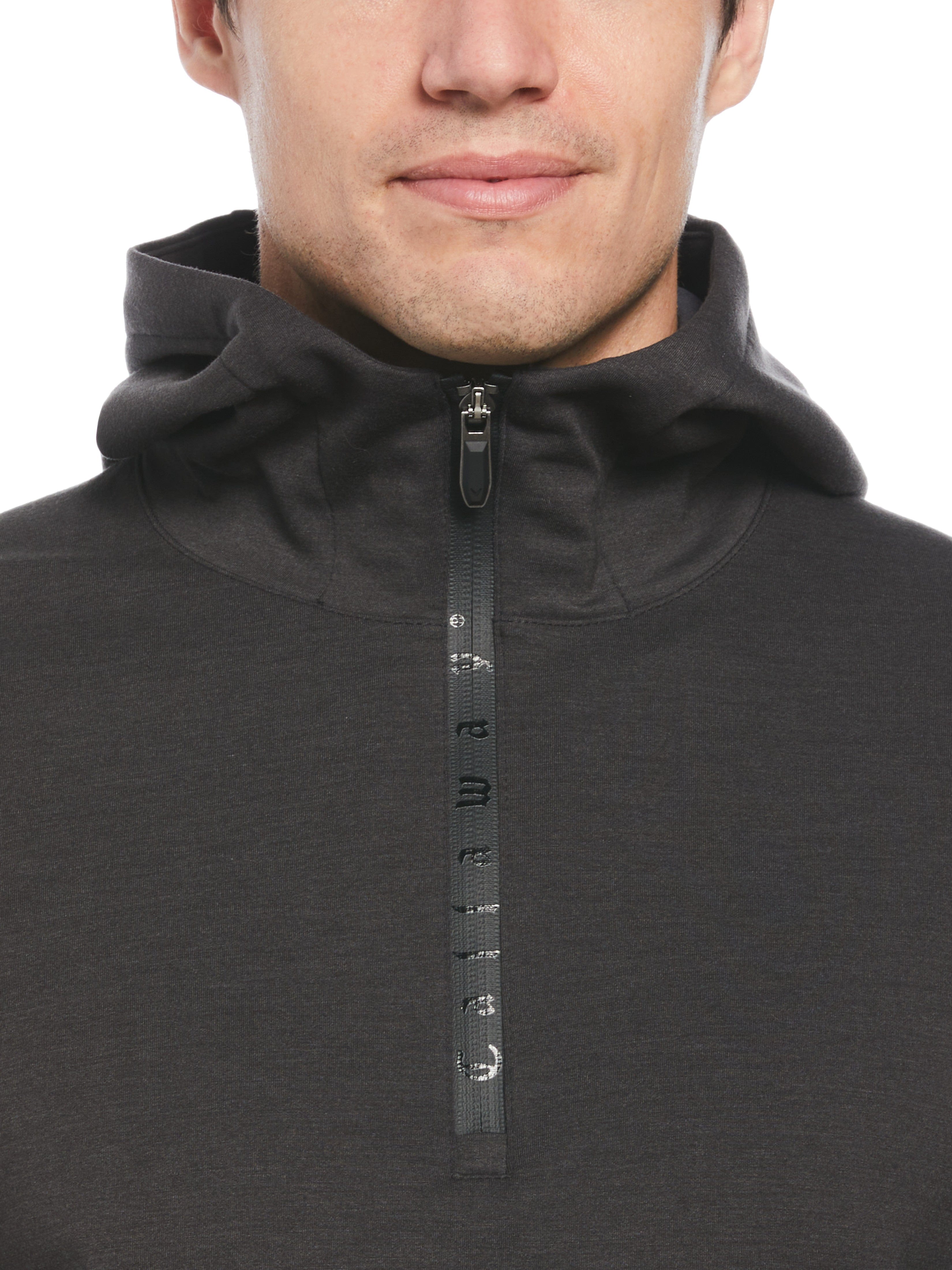Men's Heathered Premium Half Zip Golf Hoodie - Lightweight & Breathable Pullover for Golfing, Running & Outdoor Activities