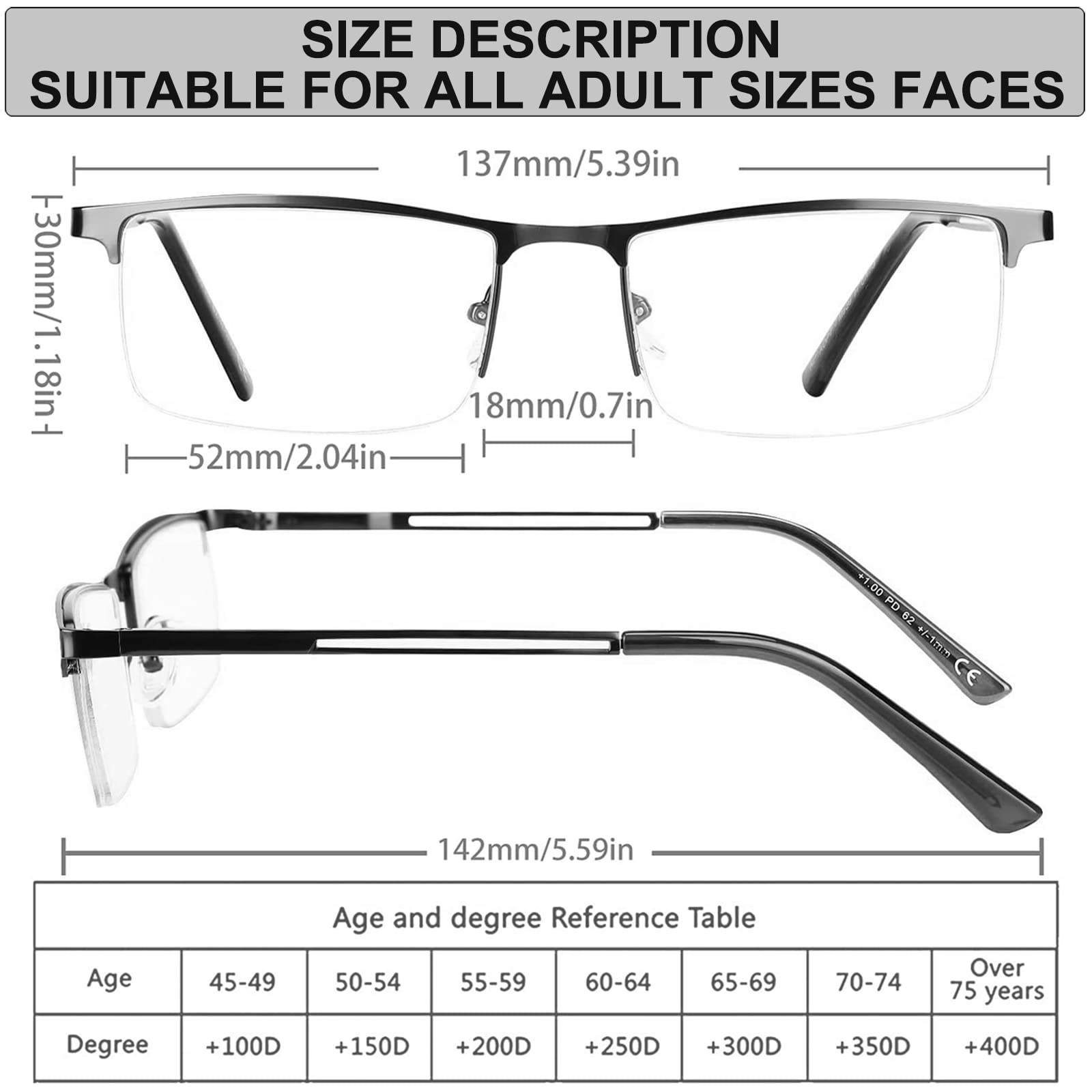 HUYAOPT 2-Pack Blue Light Blocking Reading Glasses for Men & Women - Anti Eyestrain Computer Glasses with Spring Hinge Metal Frame (1.25 Strength, Mixed Colors) - Perfect for Office Work, Gaming & Screen Time