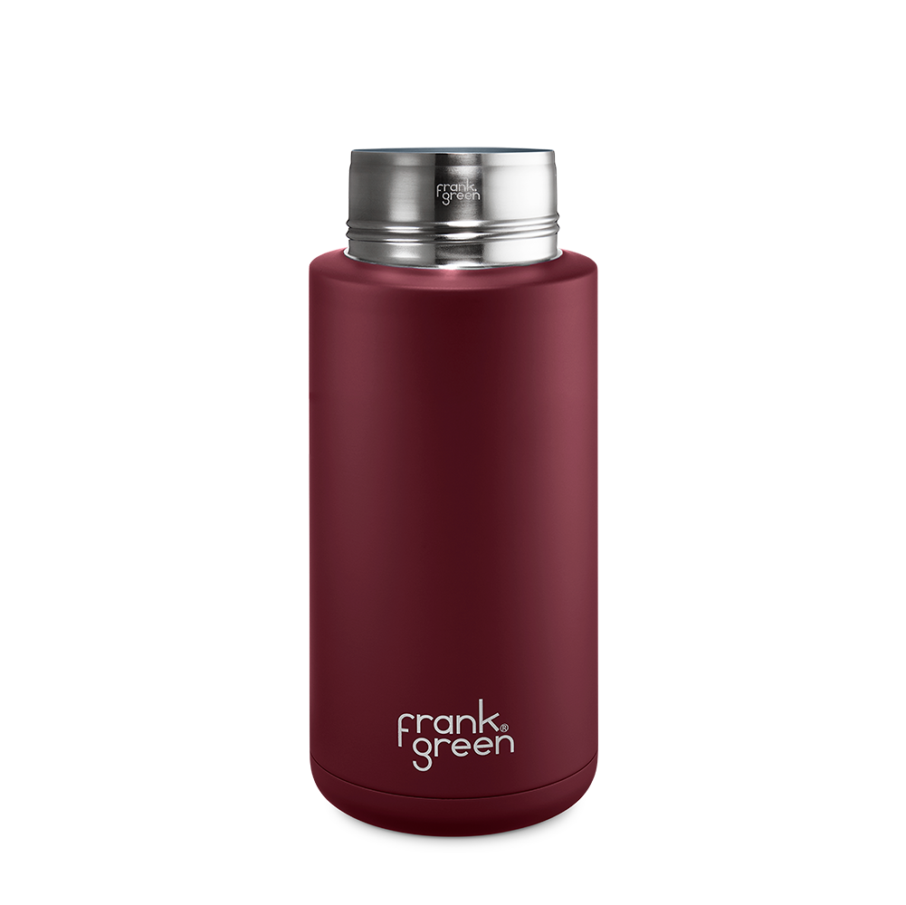 Eco-Friendly Ceramic Reusable Water Bottle - 34oz (1000ml) Leak-Proof & Insulated - Perfect for Gym, Hiking, Office & Travel
