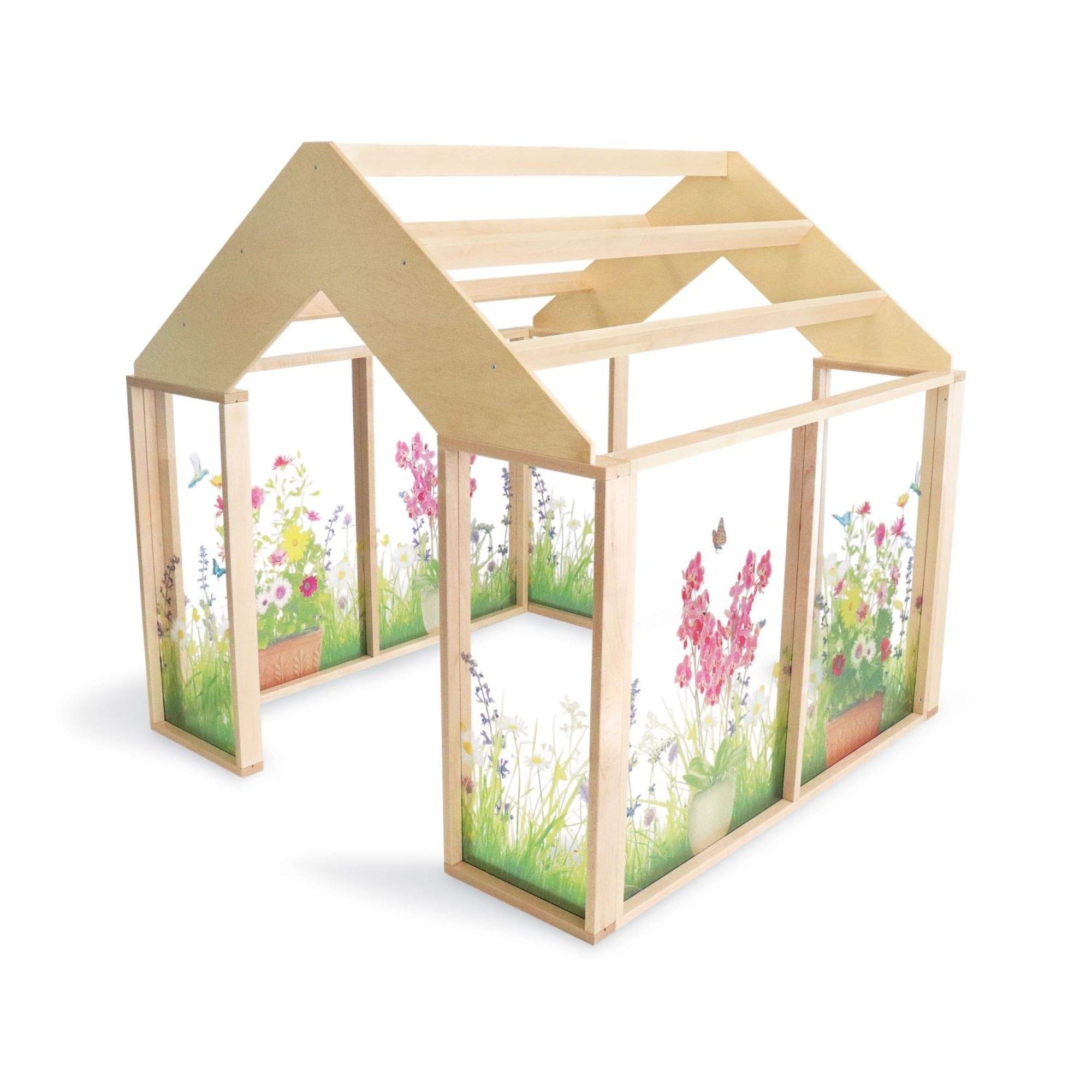 Nature View Play Greenhouse for Kids - Indoor/Outdoor Educational Toy with Transparent Panels - Perfect for Home, Classroom & Garden Learning Activities
