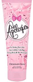 No Apologies Tan Extending Shave Lotion with Juice Evolution Technology | Firming Blend & Shave Minimizers | 8.5 oz for Smooth, Long-Lasting Tan | Perfect for Post-Shave Care & Sunless Tanning Routine