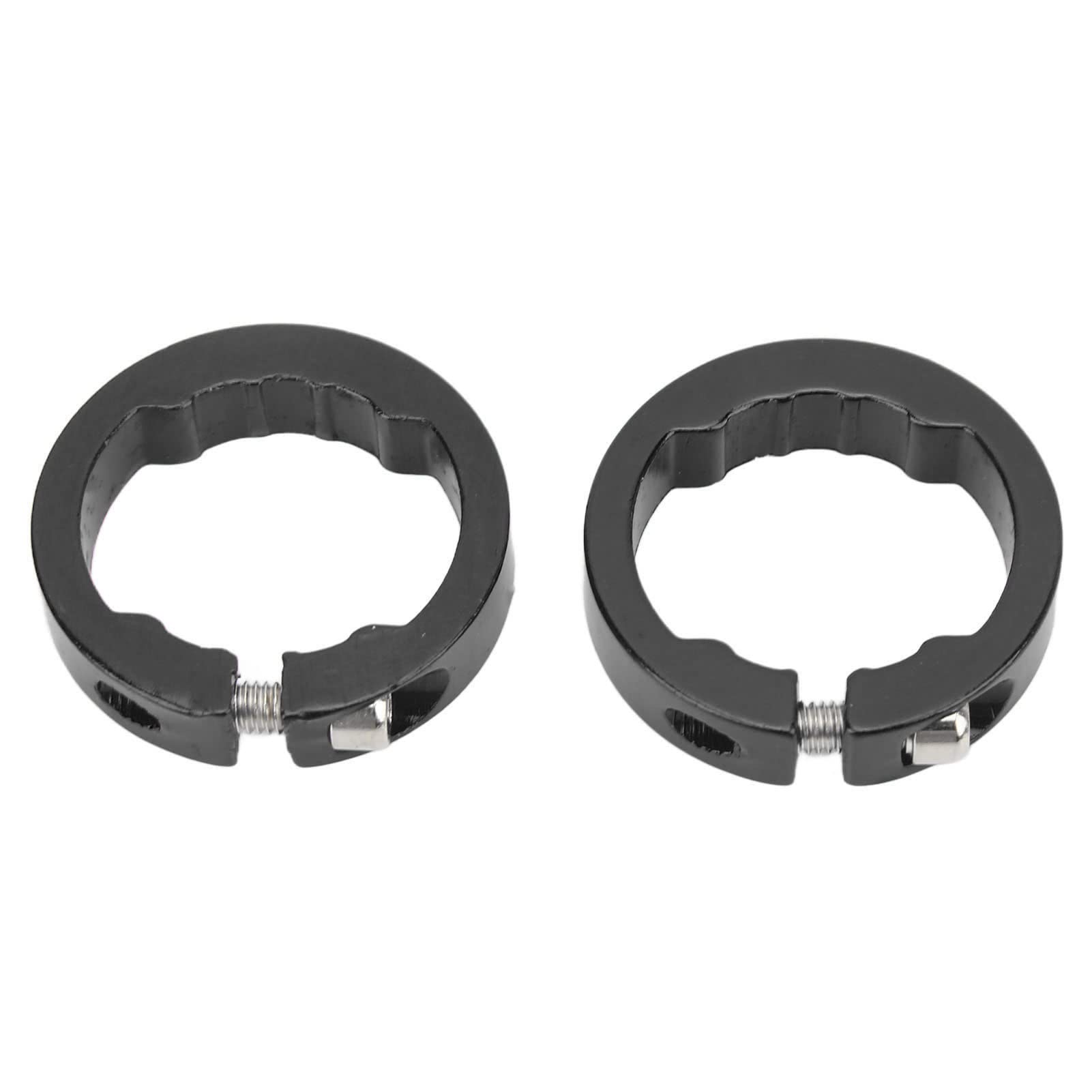 2Pcs Aluminum Alloy Bike Handlebar Grips Lock-On Clamps for 22.2mm Handlebars - Secure Non-Slip Grip Rings for Mountain Bikes, Road Bikes & BMX - Perfect for Cycling, Commuting & Off-Road Adventures