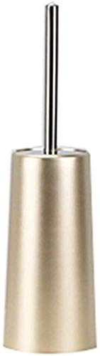 TXXMM Toilet Brush Set - 2 Pack Long Handle Soft Bristle Bathroom Cleaning Kit with No Dead Corners (Gold) - Perfect for Household, Apartment & RV Toilet Cleaning