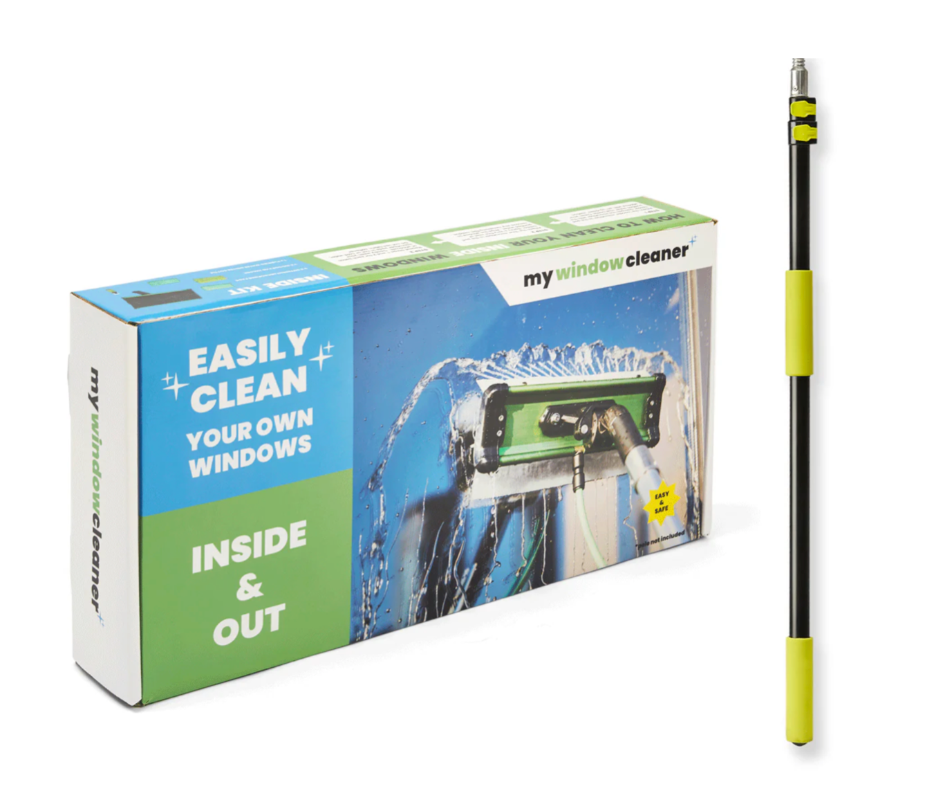 REACH iT 'CHEEP' Water Fed Pole System - Lightweight Telescopic Window Cleaning Pole for High-Rise Buildings, Solar Panels & Hard-to-Reach Surfaces - Perfect for Professional Cleaners & Home Use