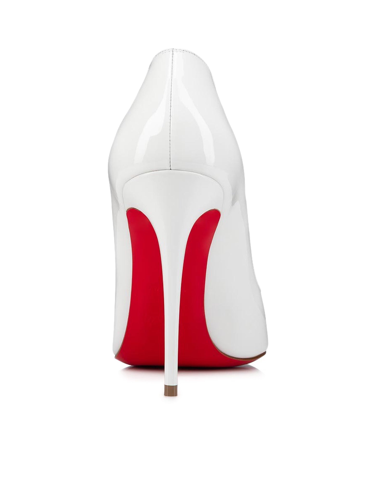 Christian Louboutin Hot Chick 120mm White Patent Leather Pumps - Women's Luxury High Heels for Parties, Weddings & Special Occasions